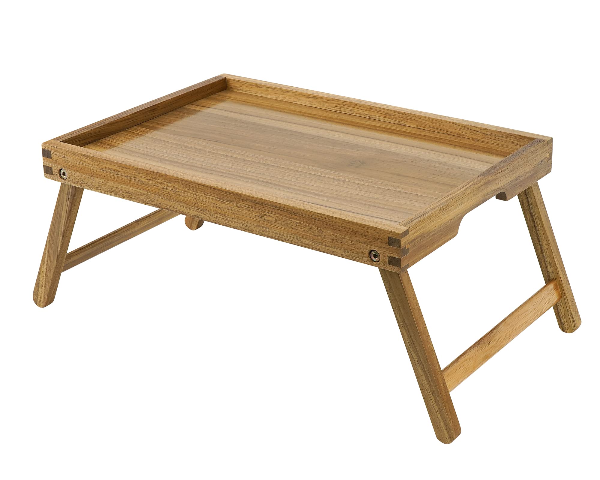 VaeFae Acacia Bed Tray with Folding Legs