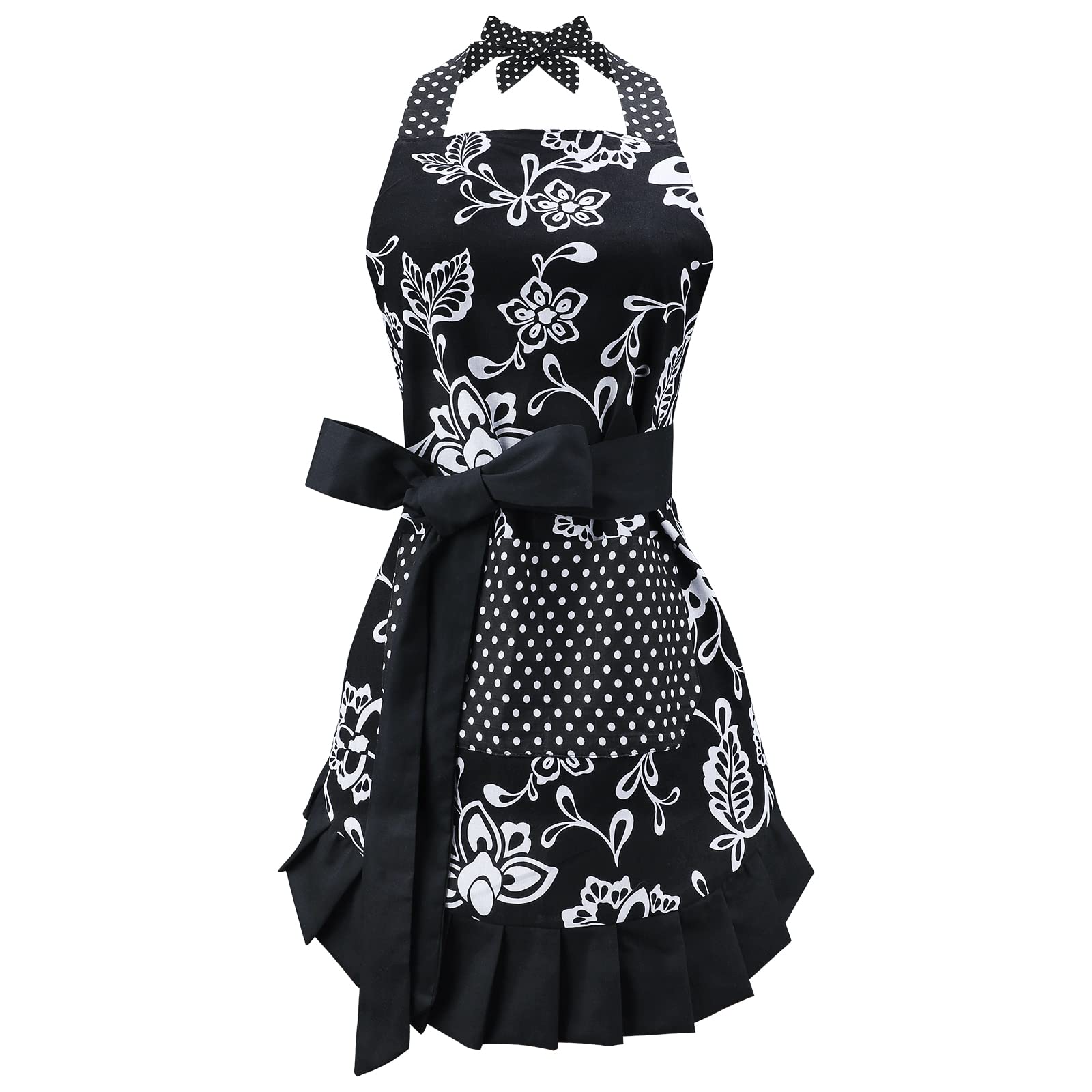 G2PLUS Vintage Floral Cotton Apron