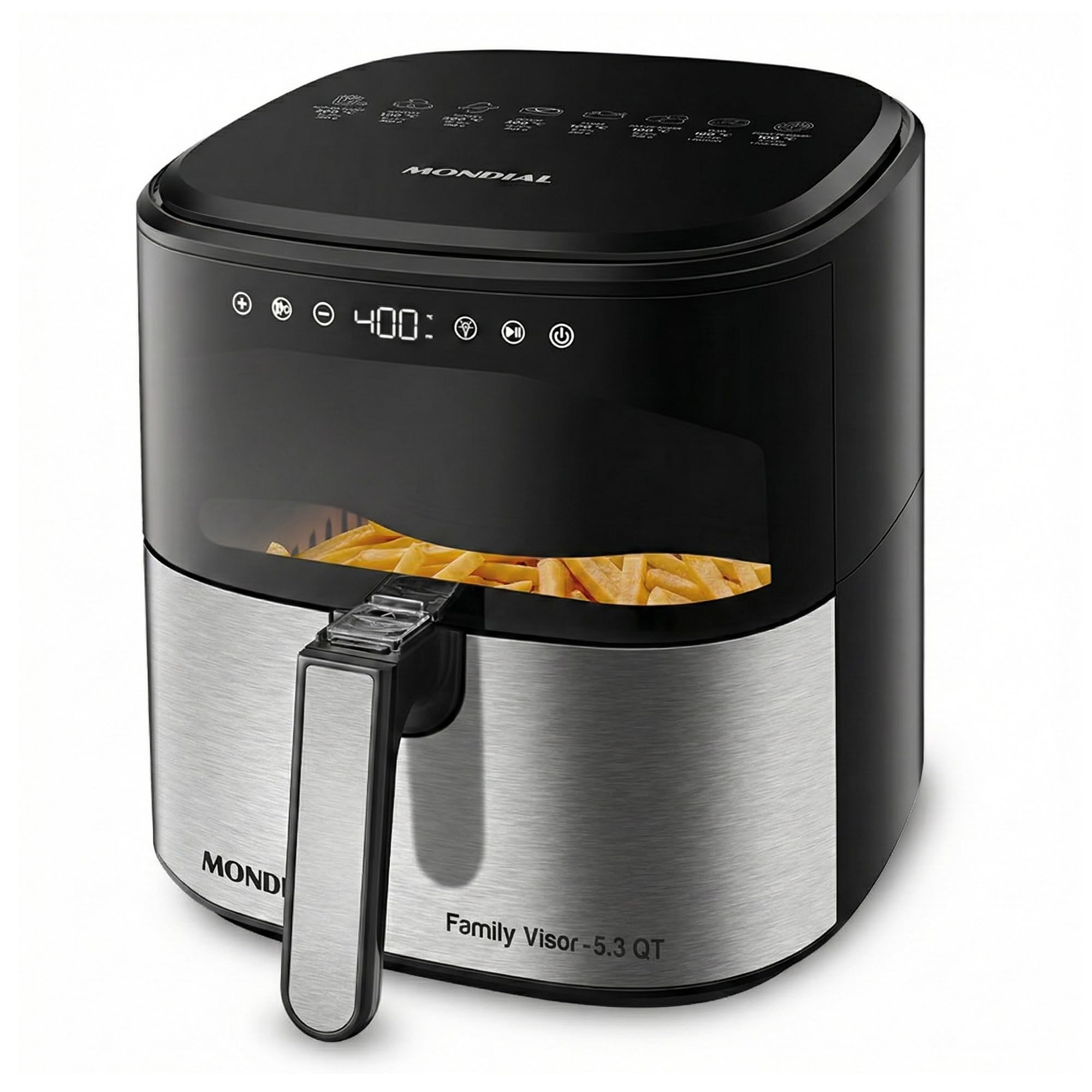 Mondial Digital Visor Inox 5.3QT — Digital Display with Window