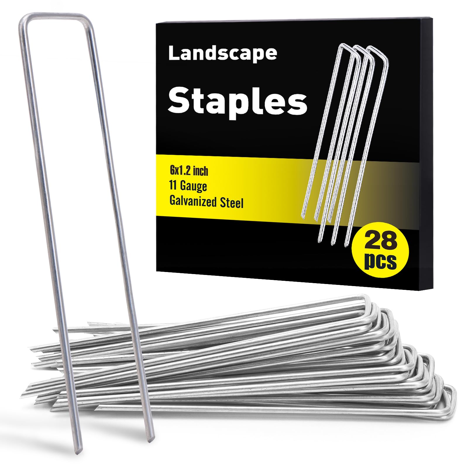 HongWay 6-Inch Landscape Staples