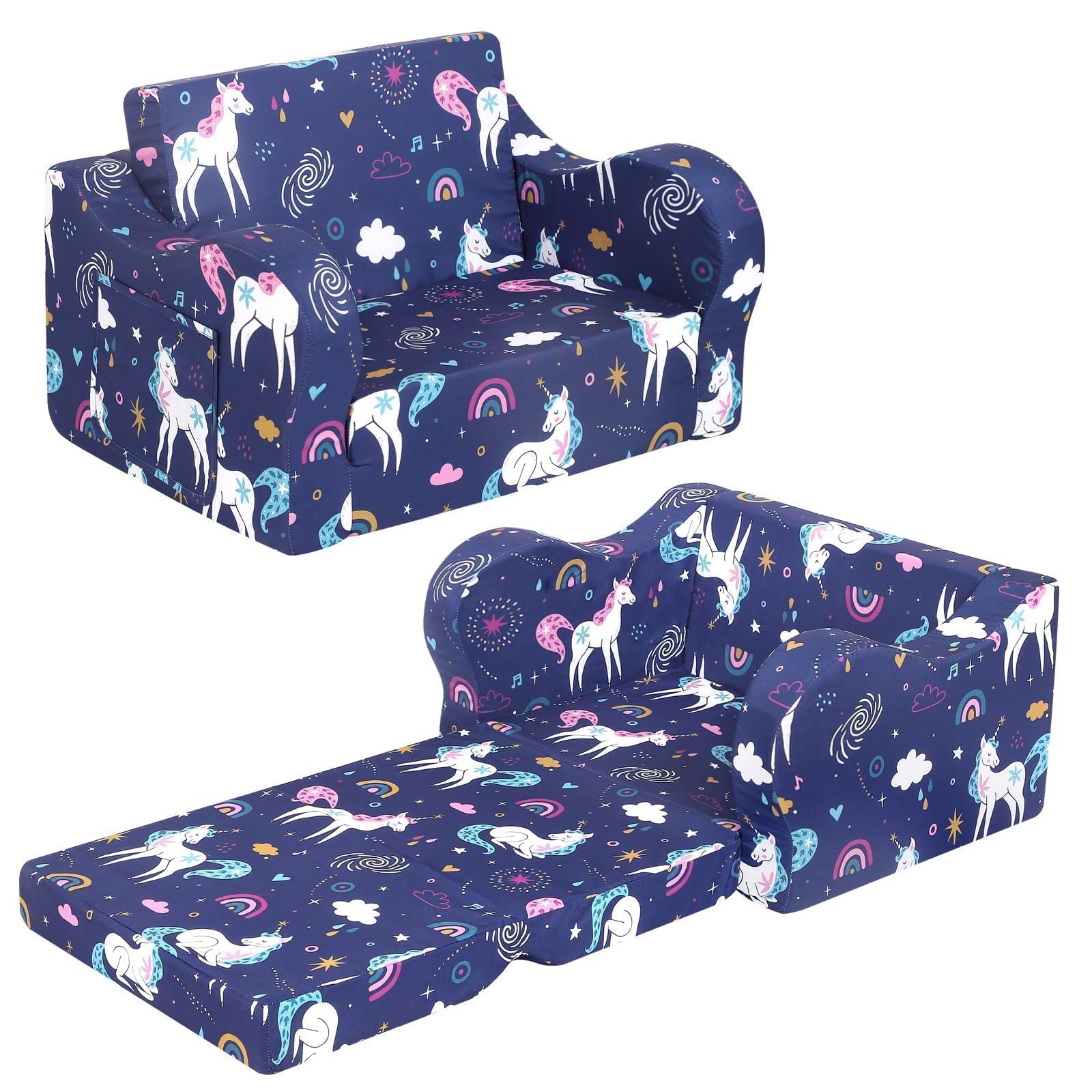 MOMCAYWEX Flip-Out Kids Sofa