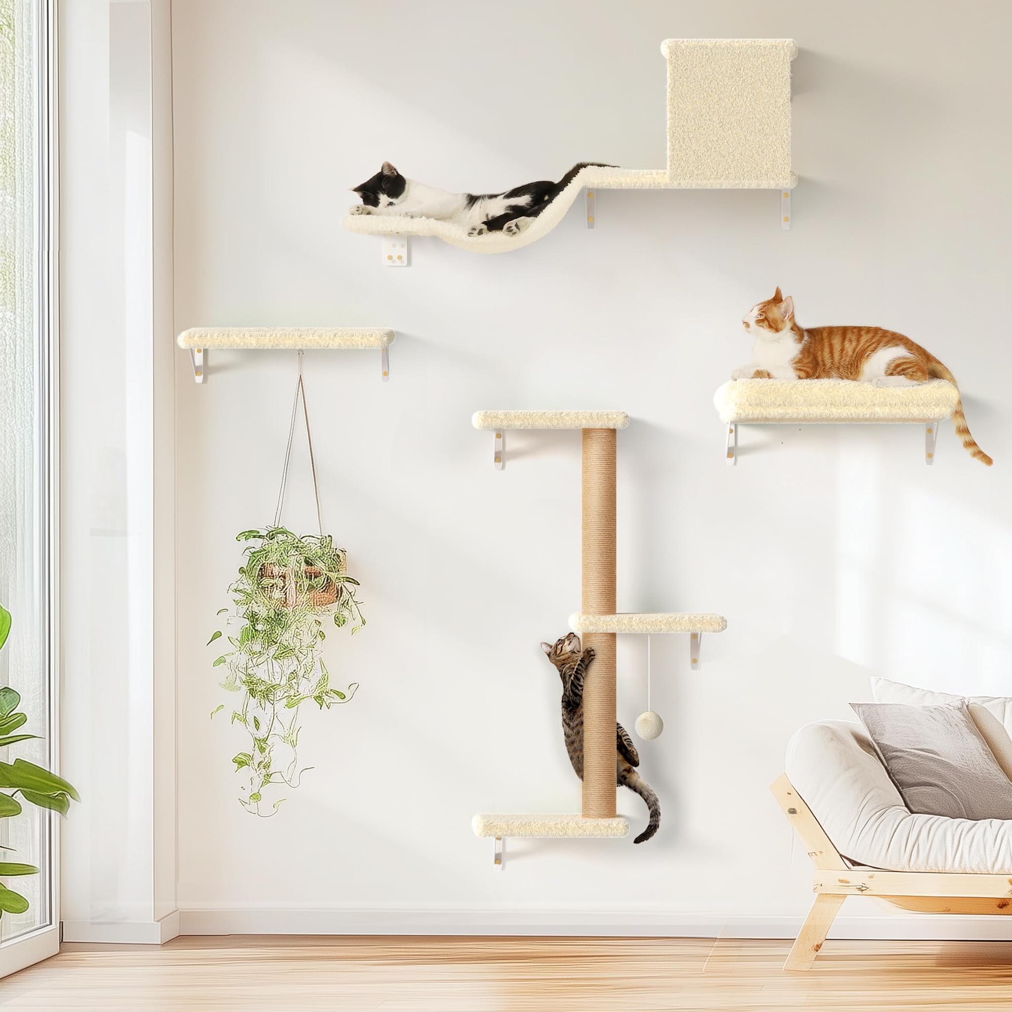 FUKUMARU 4-in-1 Wall Shelf Set
