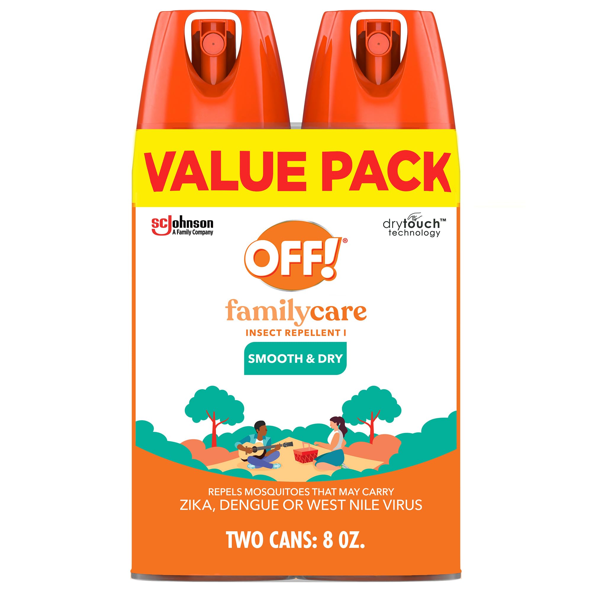 OFF! Family Care Insect & Mosquito Repellent, 15% DEET (2 pack)