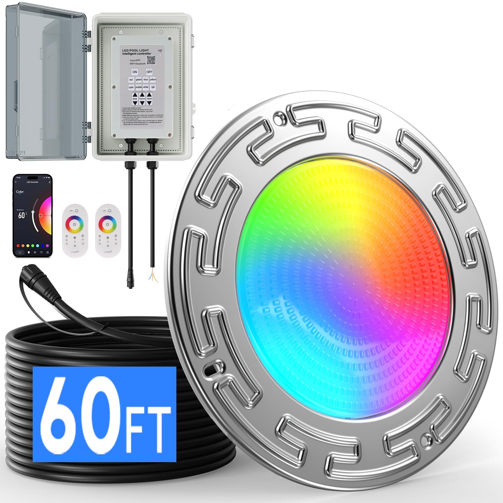60W Smart WiFi Inground Pool Light