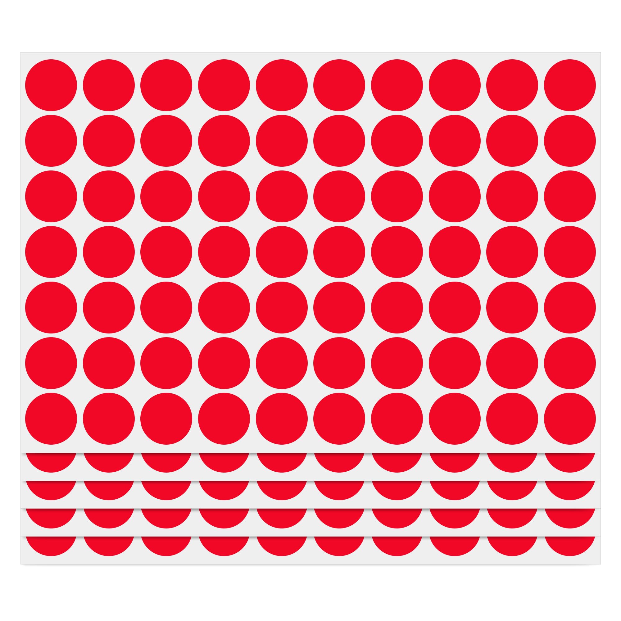 PARLAIM 3/4" Red Circle Labels