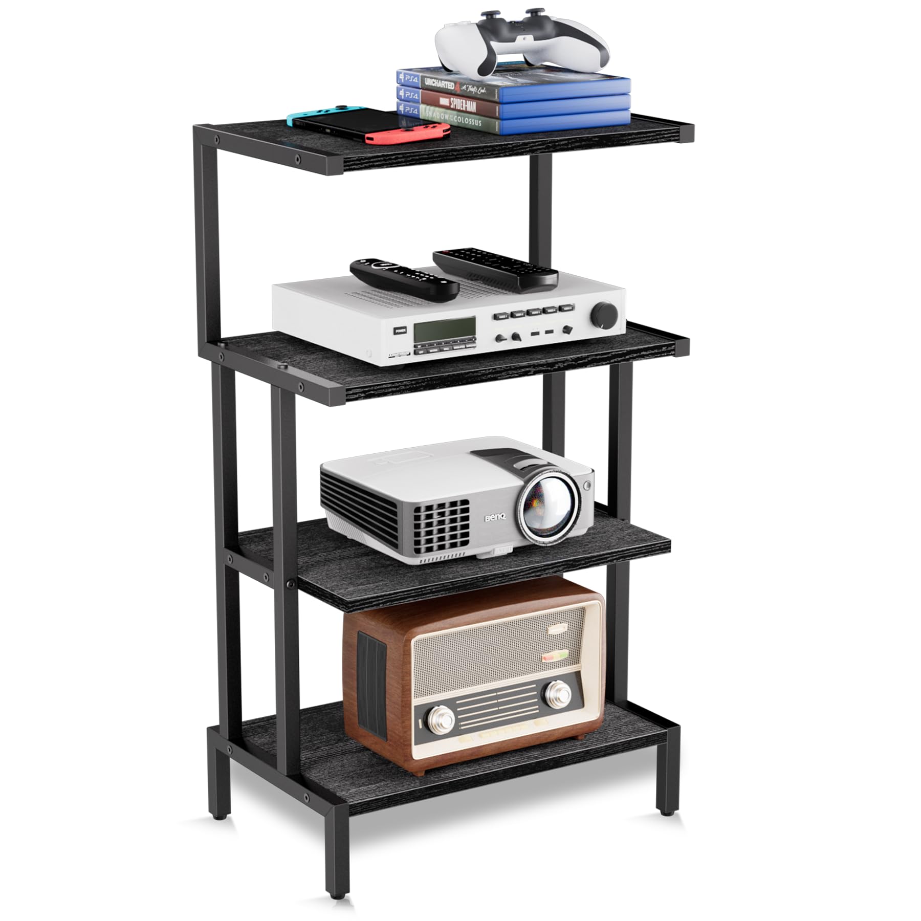 Aquzee 4-Tier Media Stand