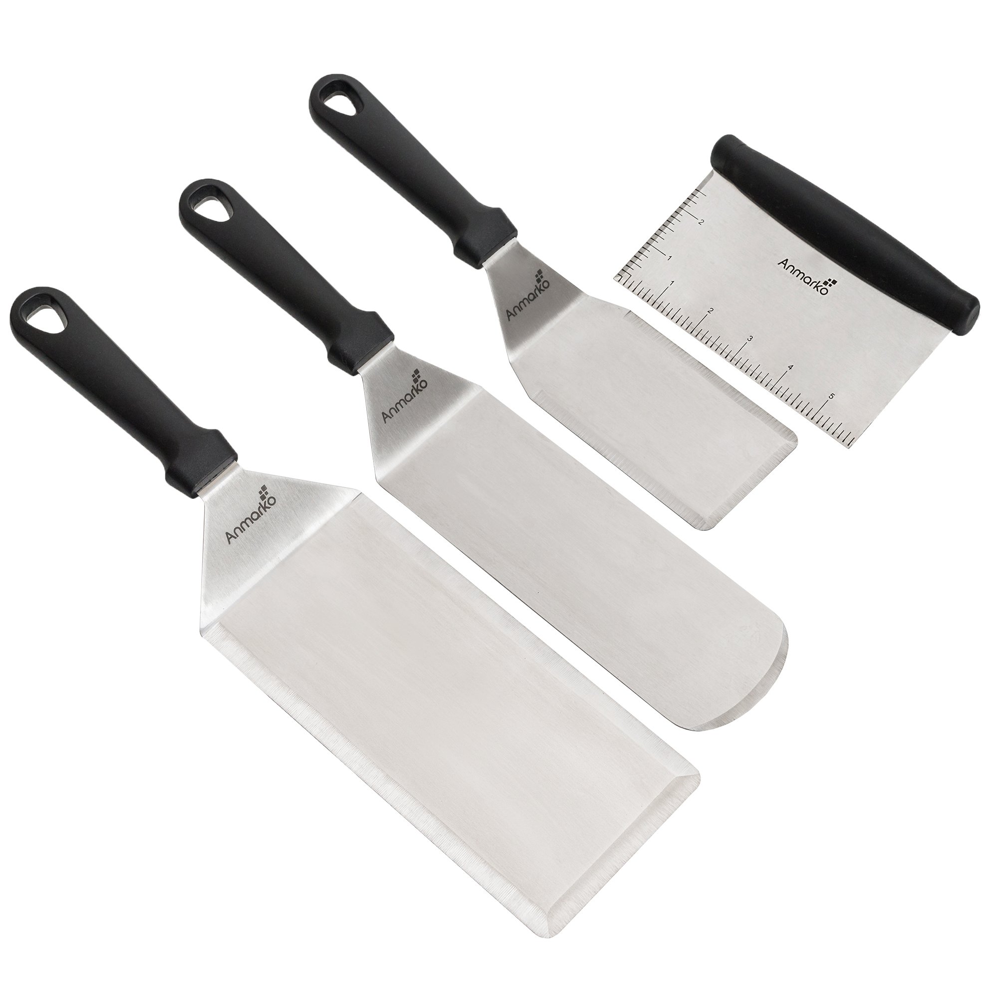 Anmarko 4-Piece Griddle Set with Measuring Scraper