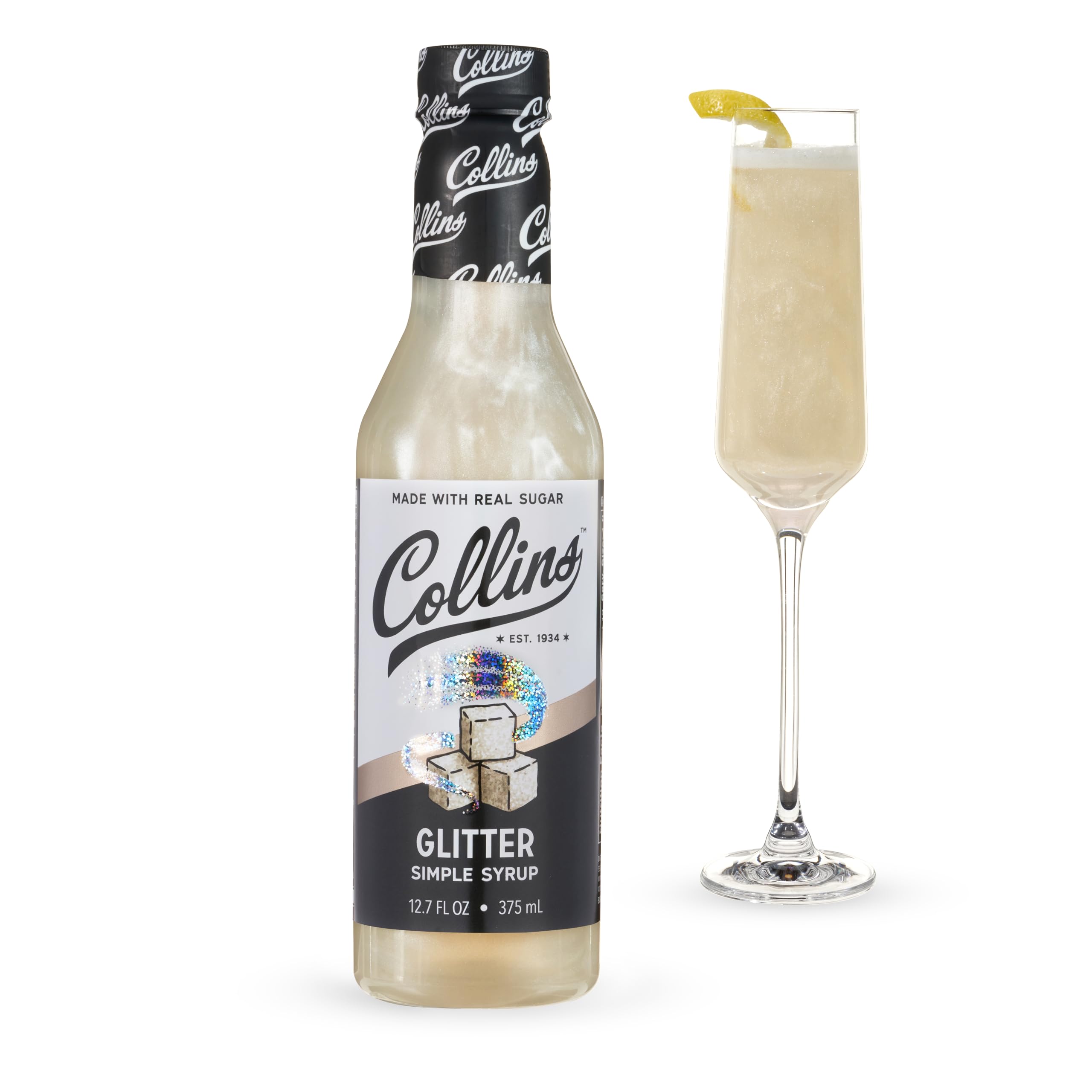 Collins Glitter Simple Syrup