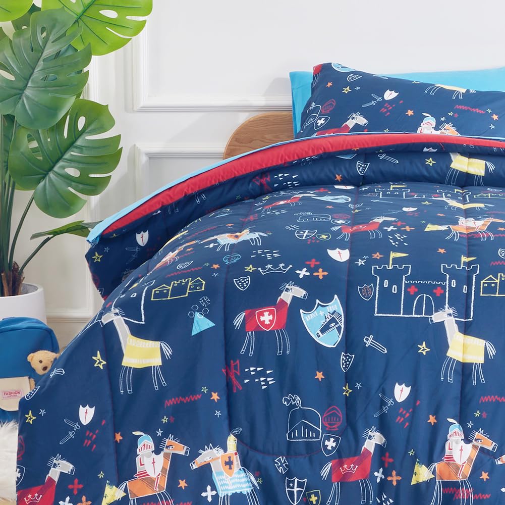 Sleep Zone Knight's Tale Comforter Set
