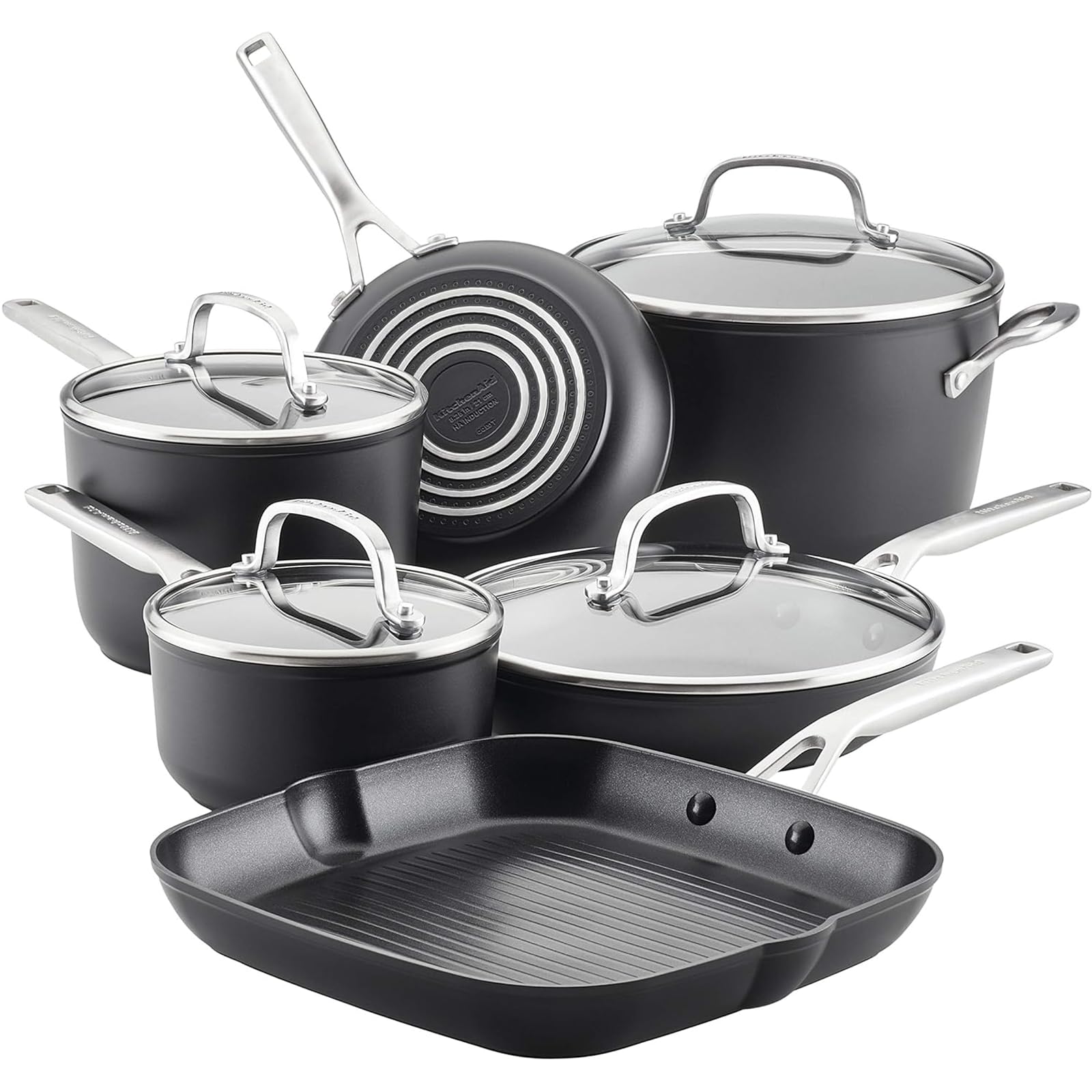 KitchenAid Hard Anodized Induction Nonstick 10-Piece Set