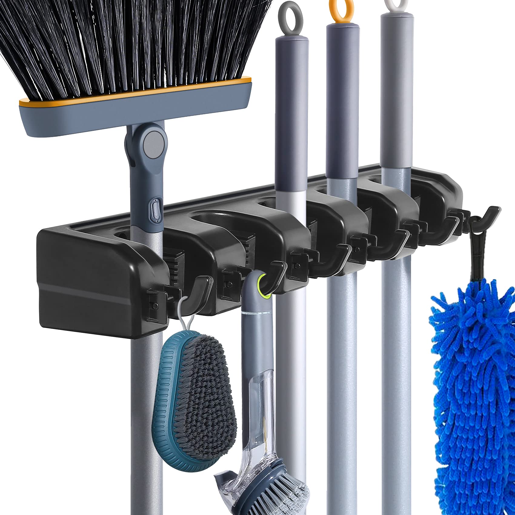 HYRIXDIRECT Broom & Mop Organizer