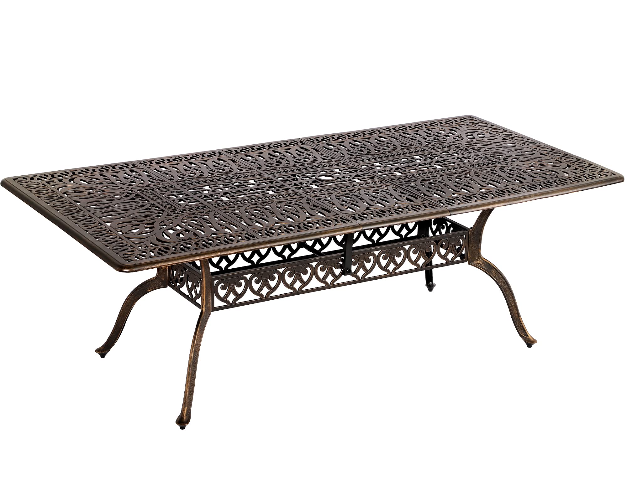 TITIMO 87" Cast Aluminum Rectangle Table