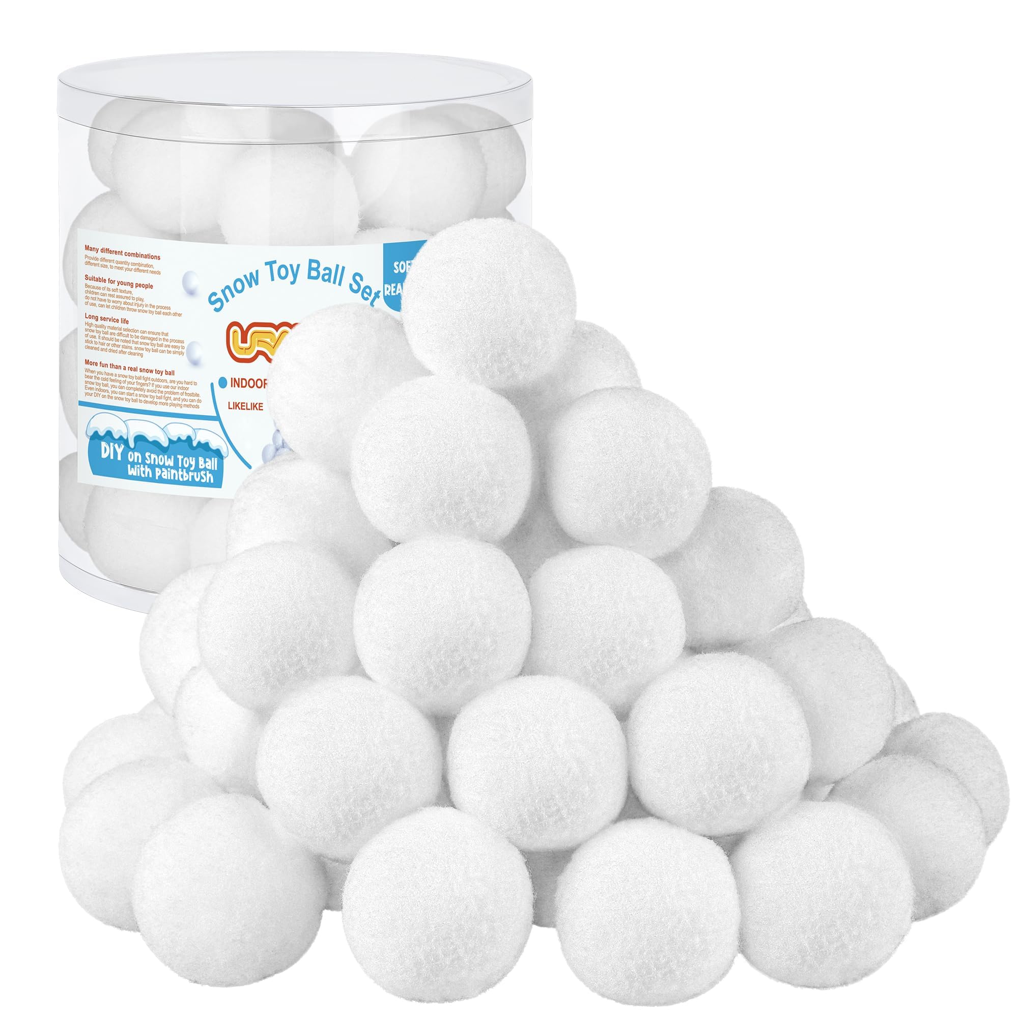URATOT Fake Snow Balls (40-Pack)