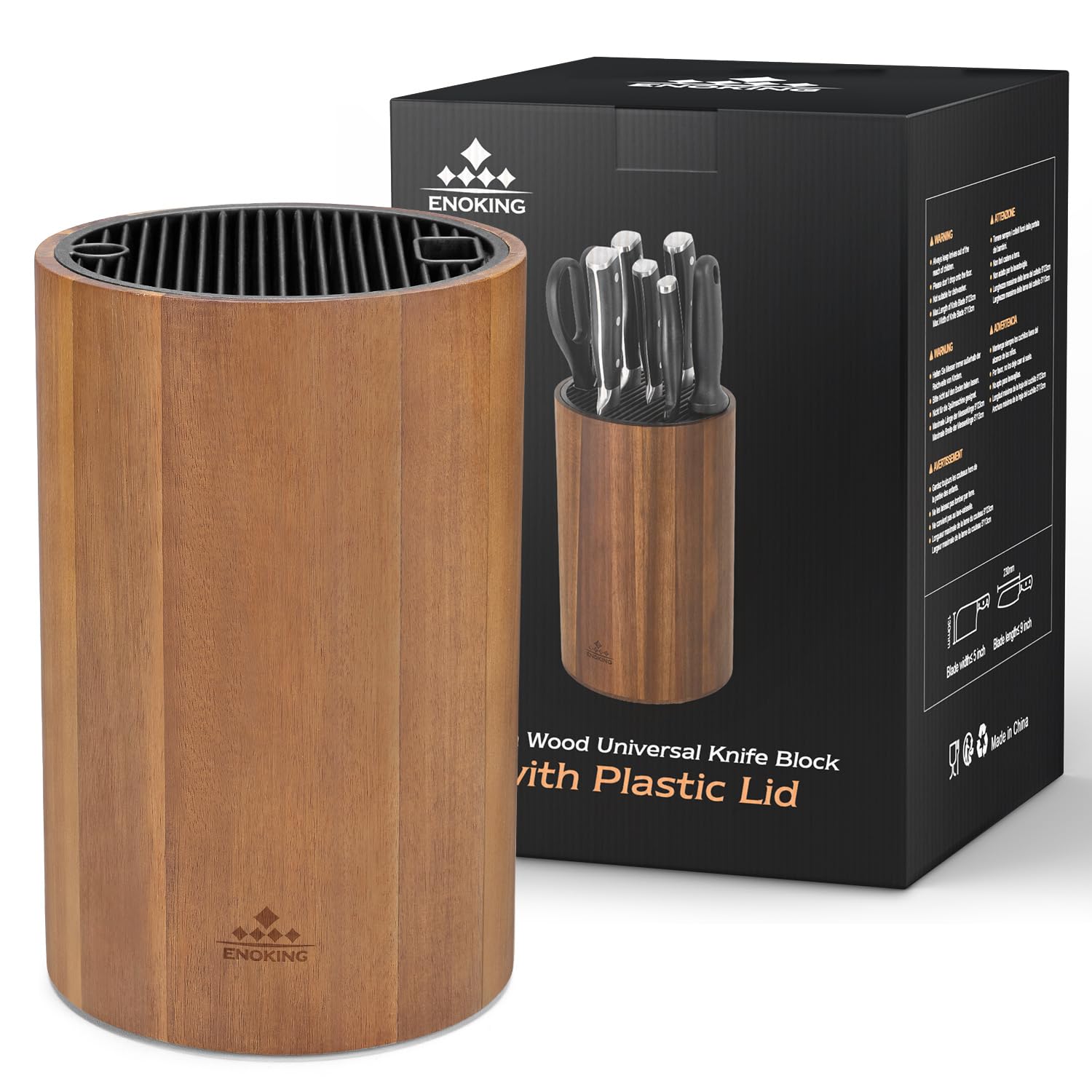 Enoking Cylindrical Knife Block