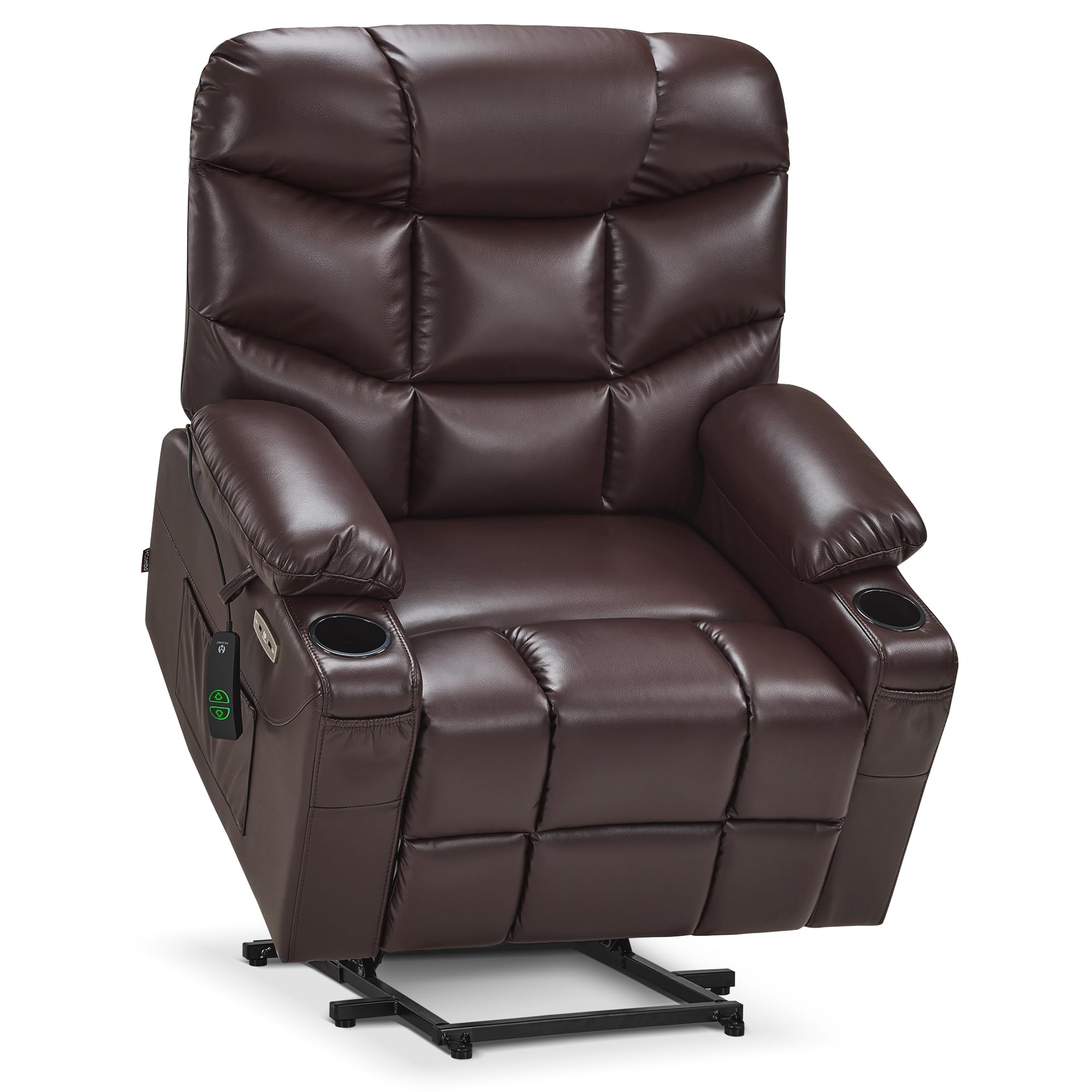 MCombo Oversized Power Lift Recliner (Faux Leather)