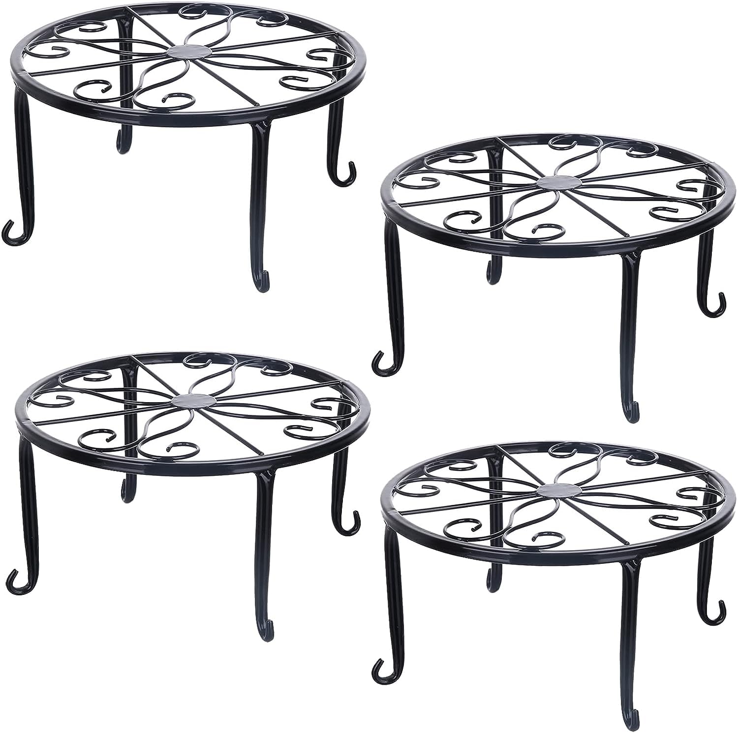Tosnail 4-Pack Metal Plant Stands
