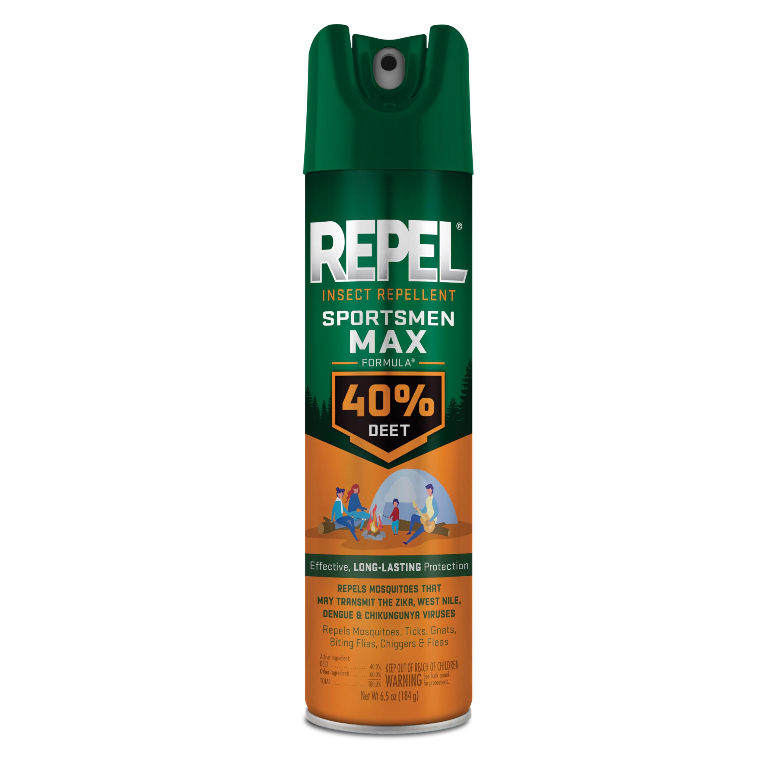 Repel Insect Repellent Sportsmen Max Formula 40% DEET, 6.5 oz Aerosol