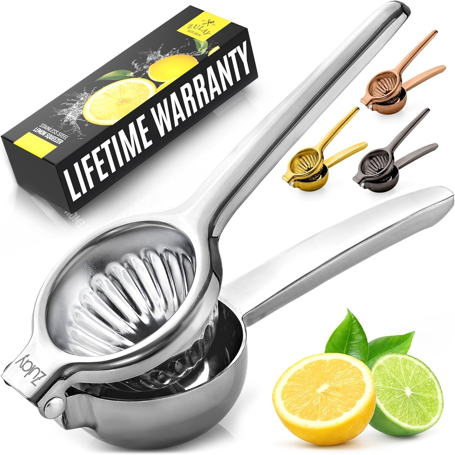 Zulay Stainless Steel Large Lemon Squeezer