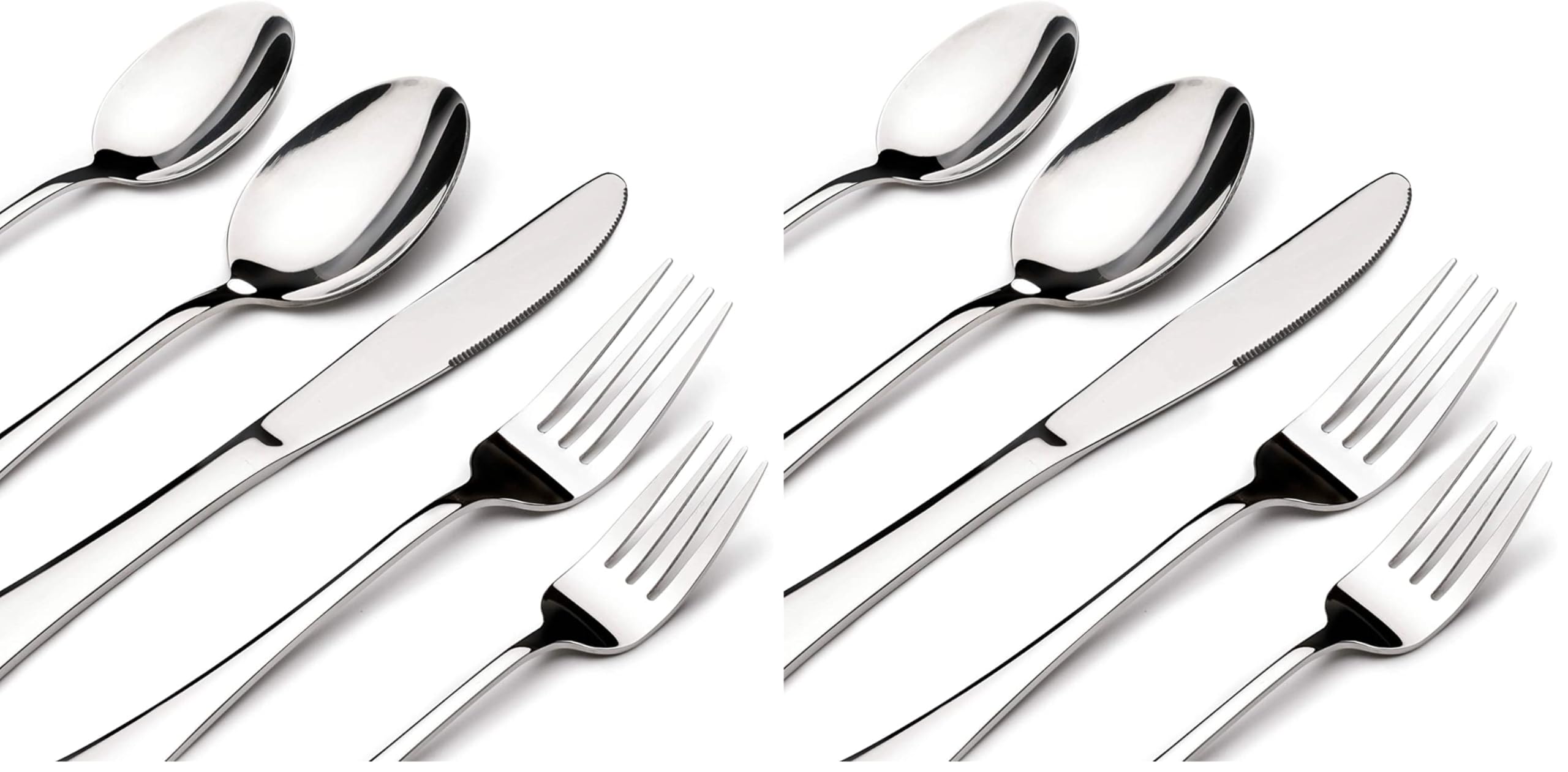 60 Piece Silverware Set for 12 (includes steak knives)