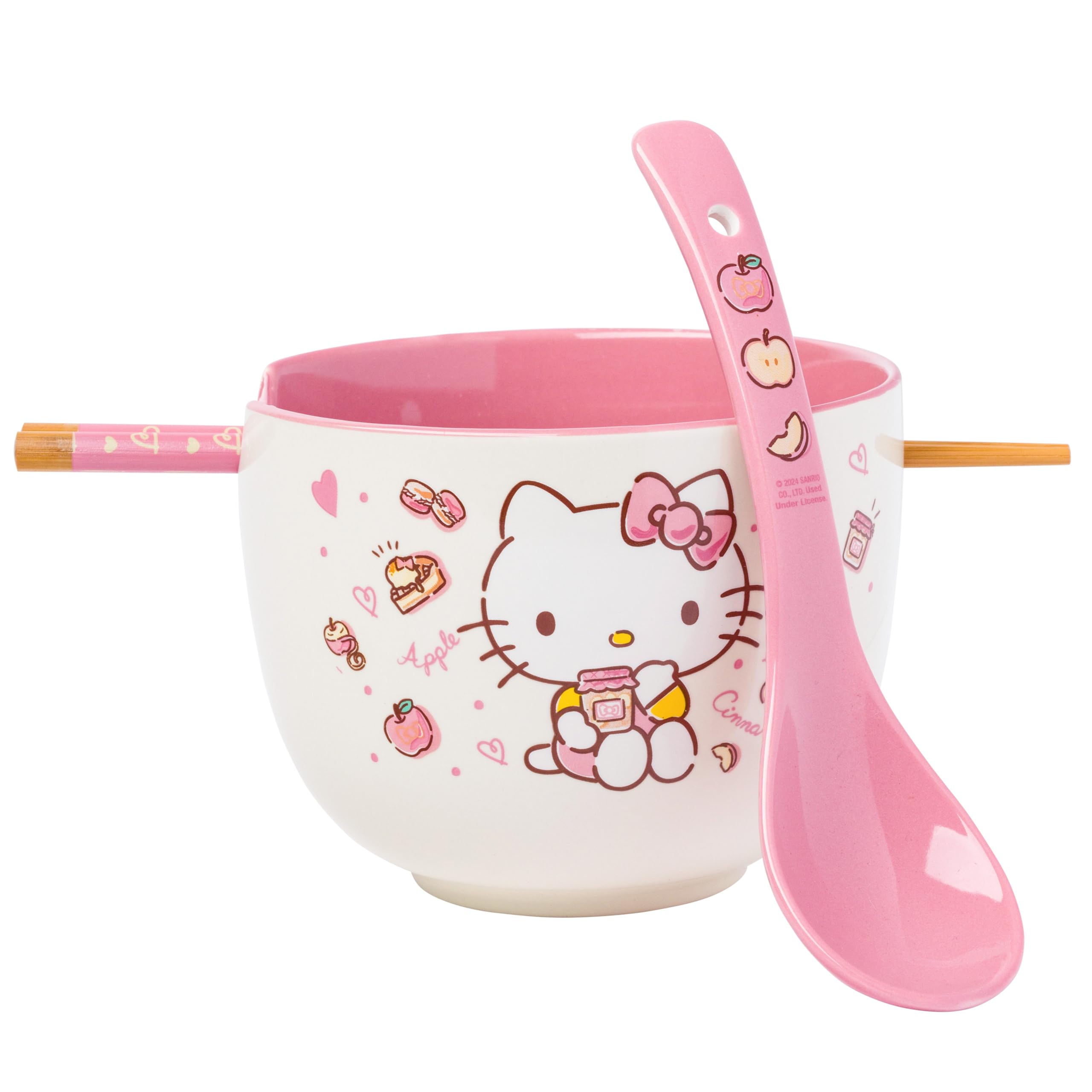 Silver Buffalo Hello Kitty 20 oz Ramen Bowl Set