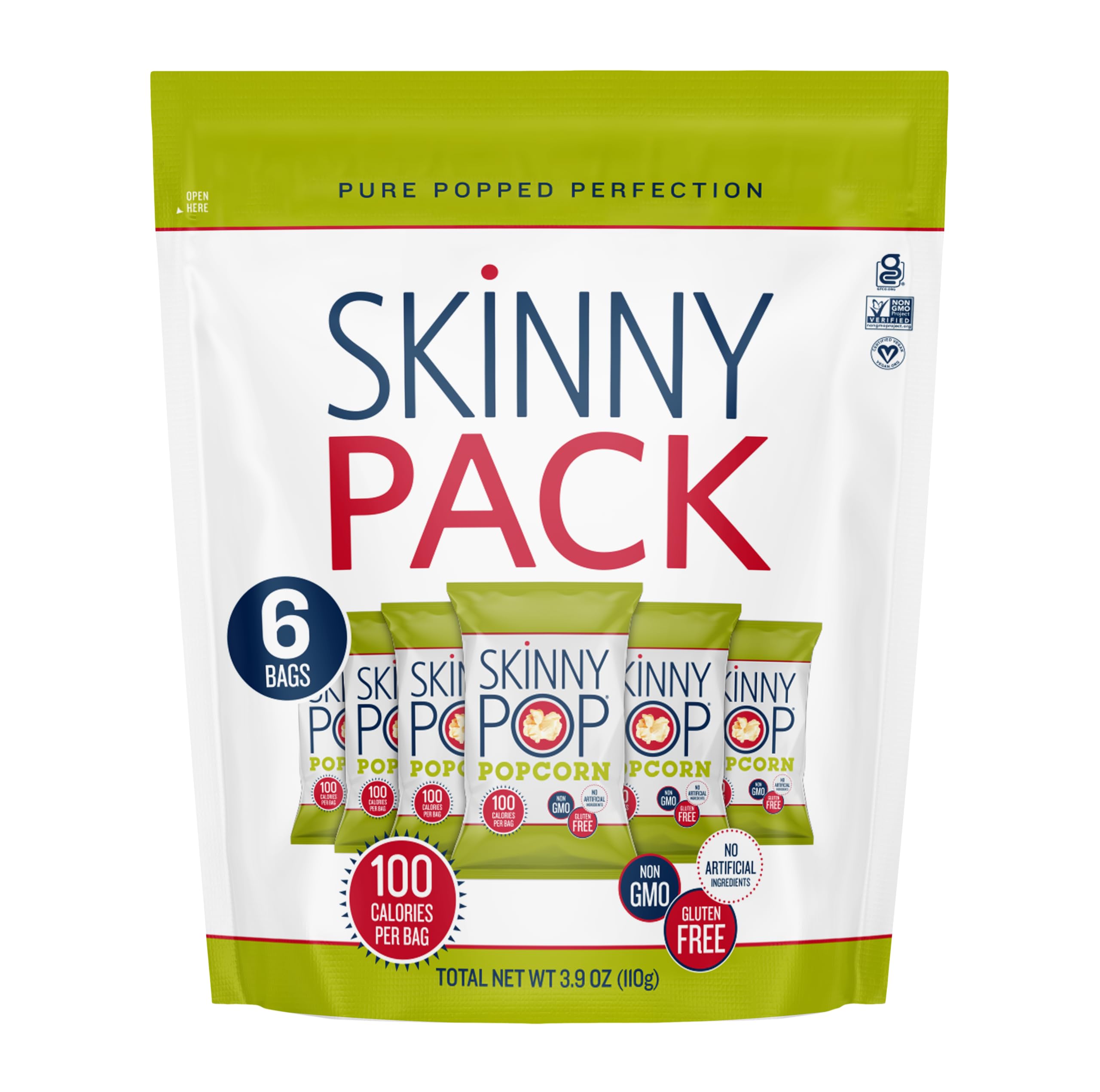 SkinnyPop Individual Snack Bags