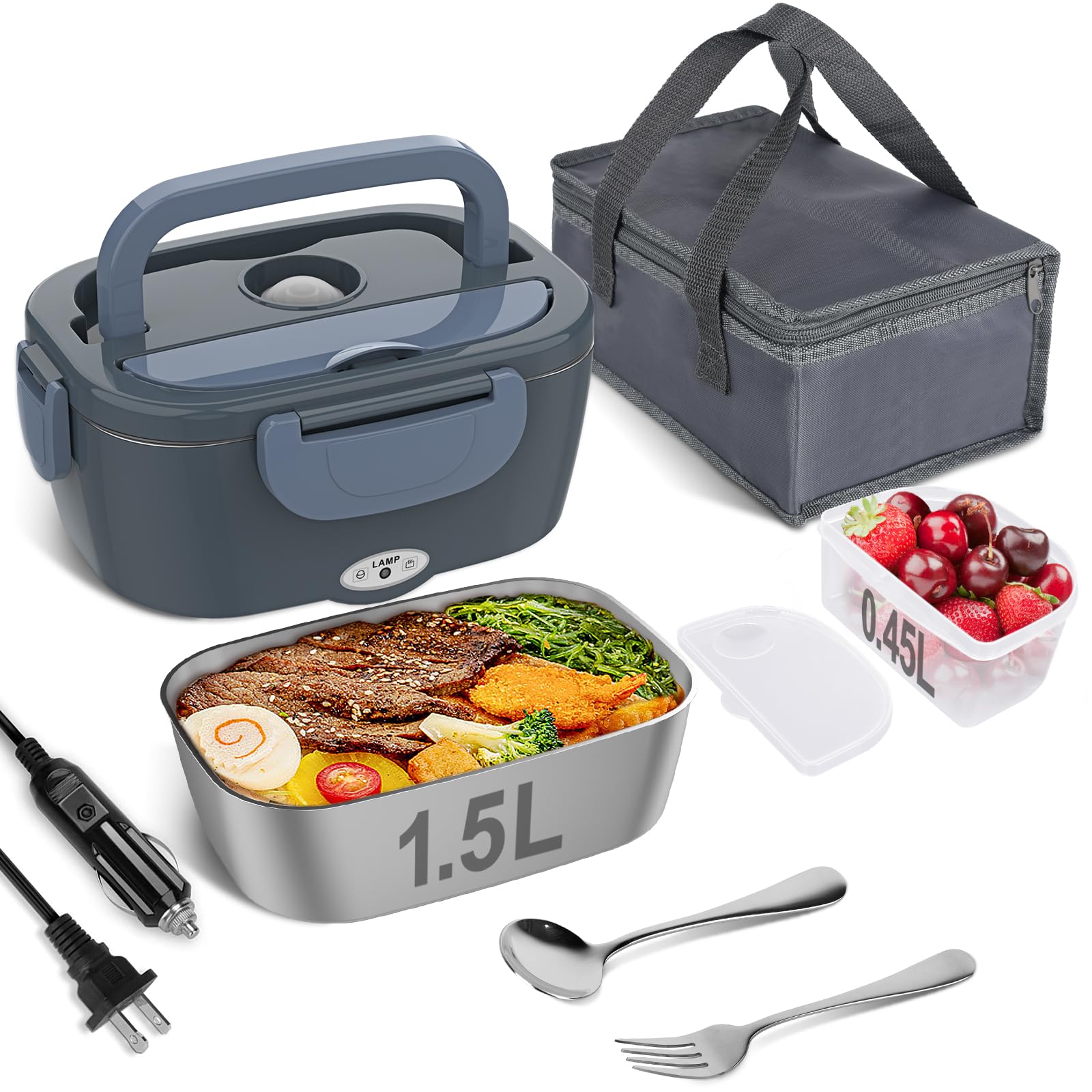 Vabaso Electric Lunch Box (1.5L, 80W)