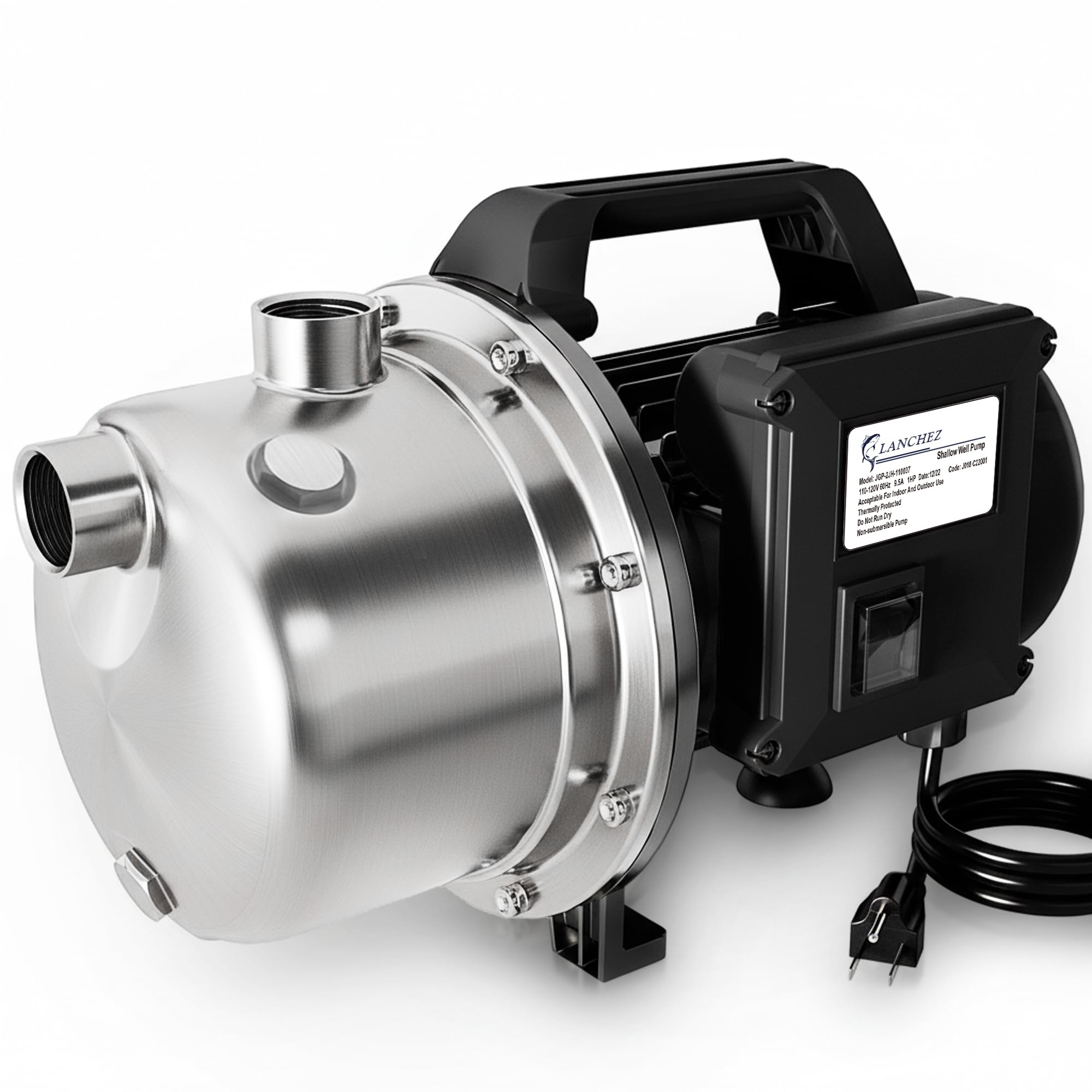 LANCHEZ 1HP Shallow Well Booster Pump