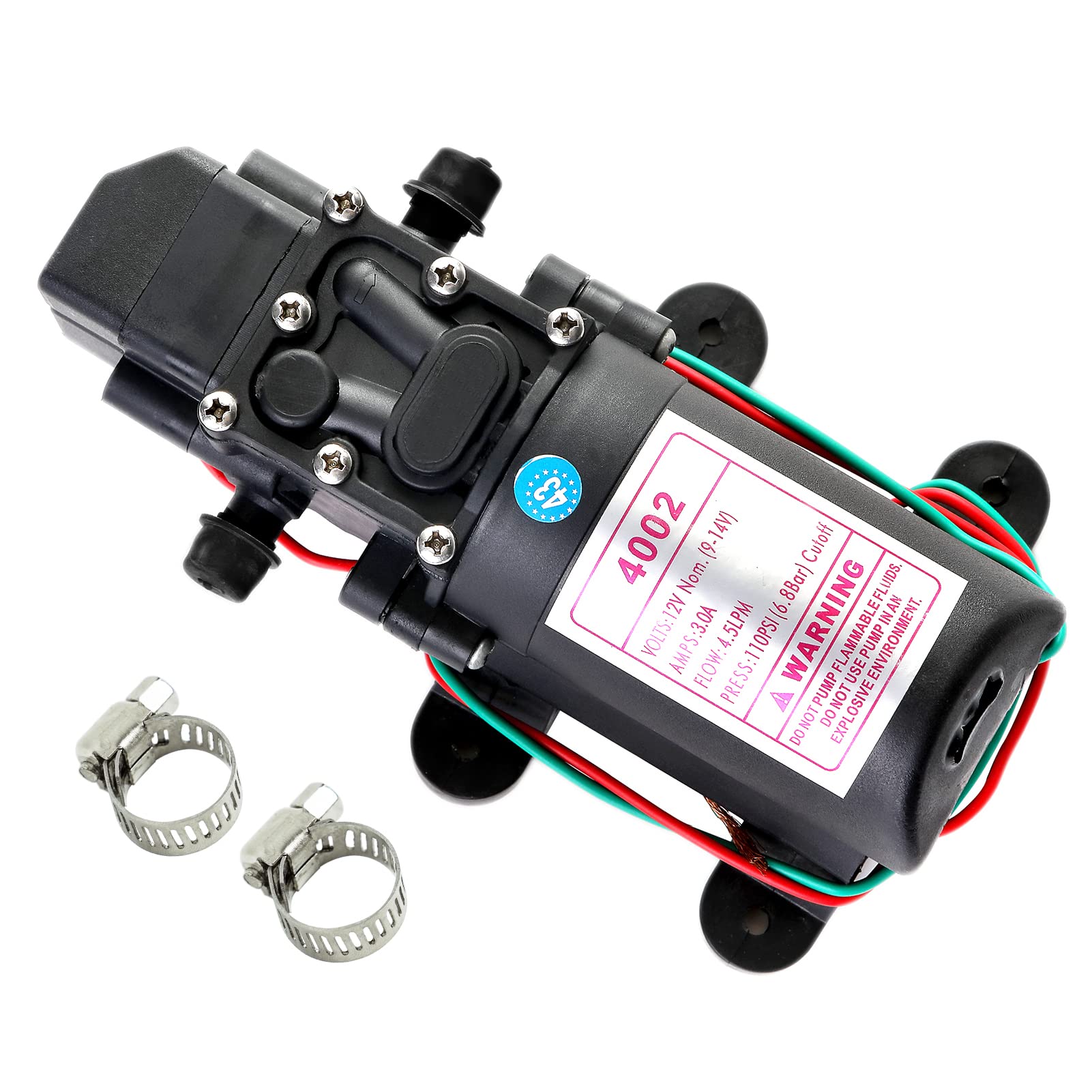 Ganen 12V Diaphragm Pressure Pump