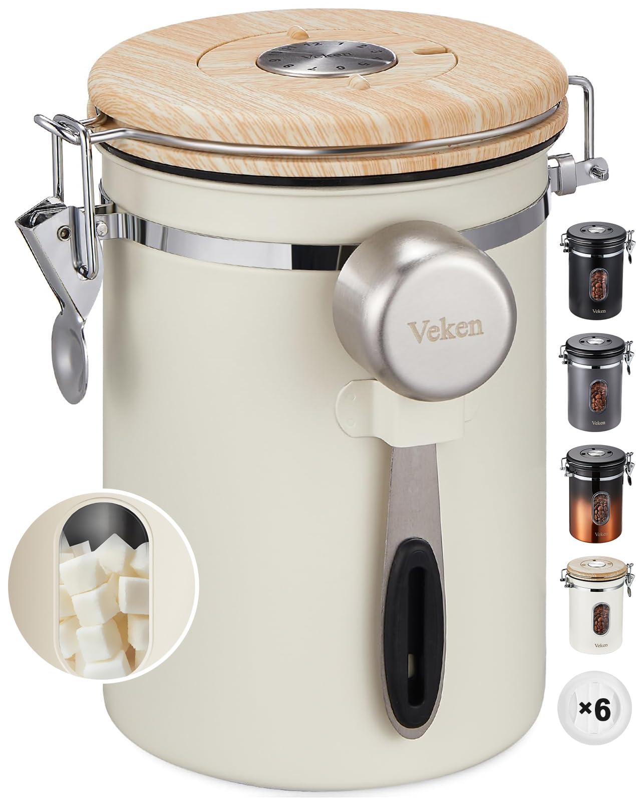 Veken Stainless Coffee Canister