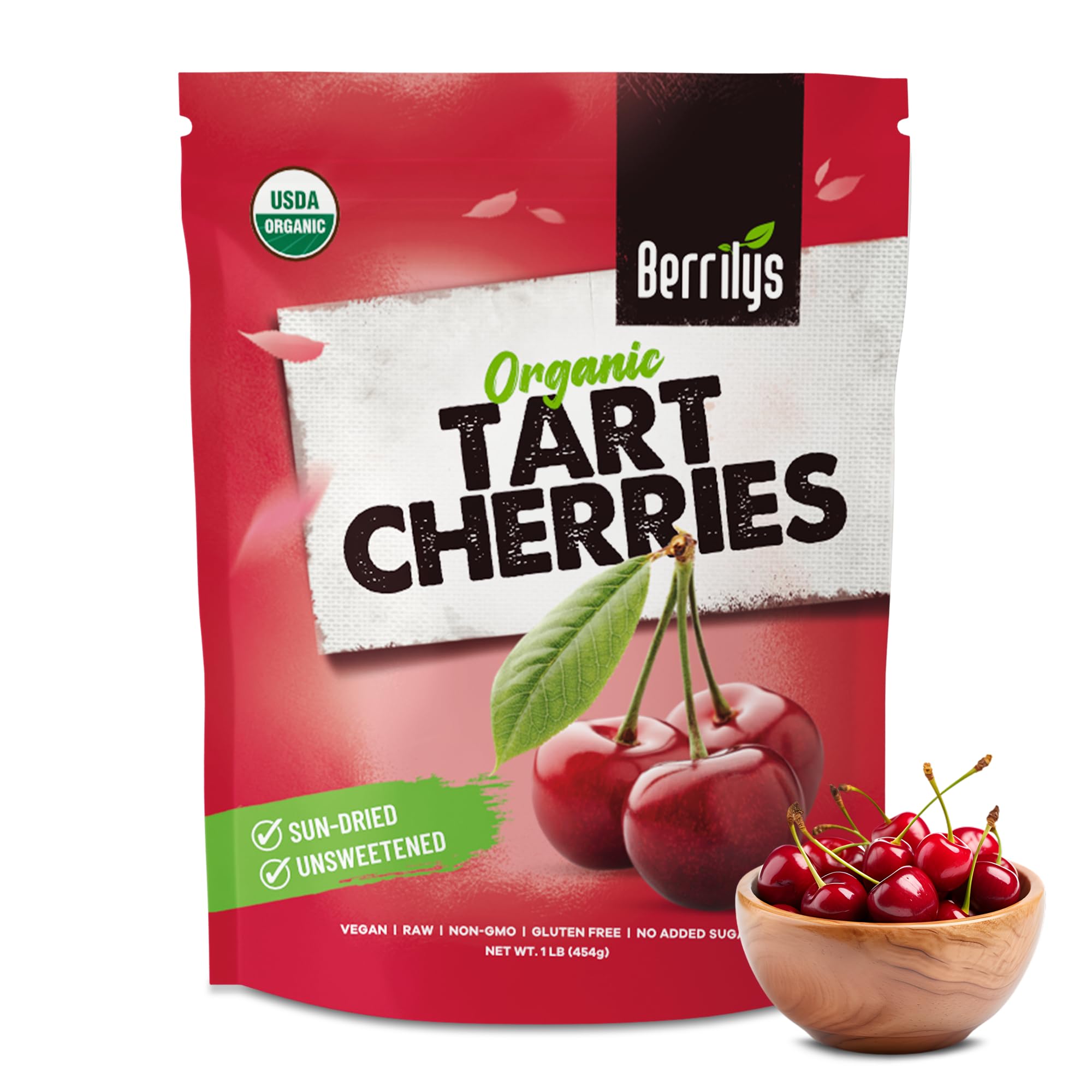 Berrilys Organic Unsweetened Dried Tart Cherries