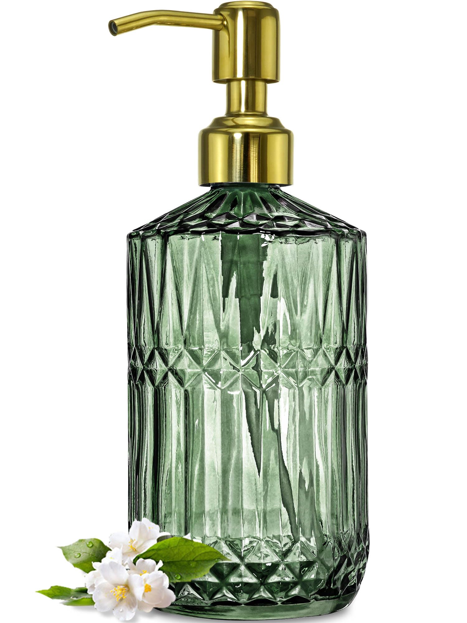 JASAI Green Glass Soap Dispenser