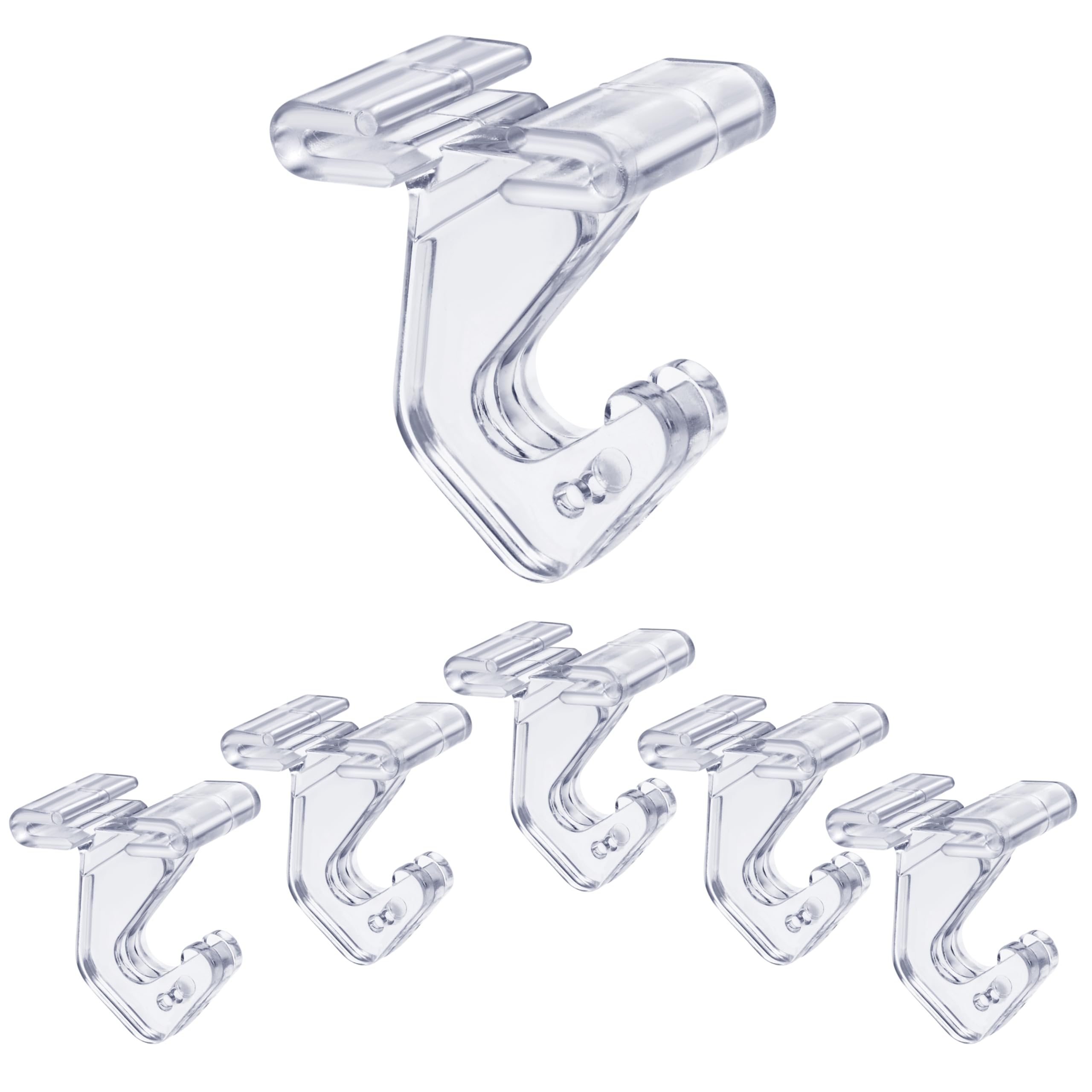 GlossyEnd Clear T‑Bar Hooks