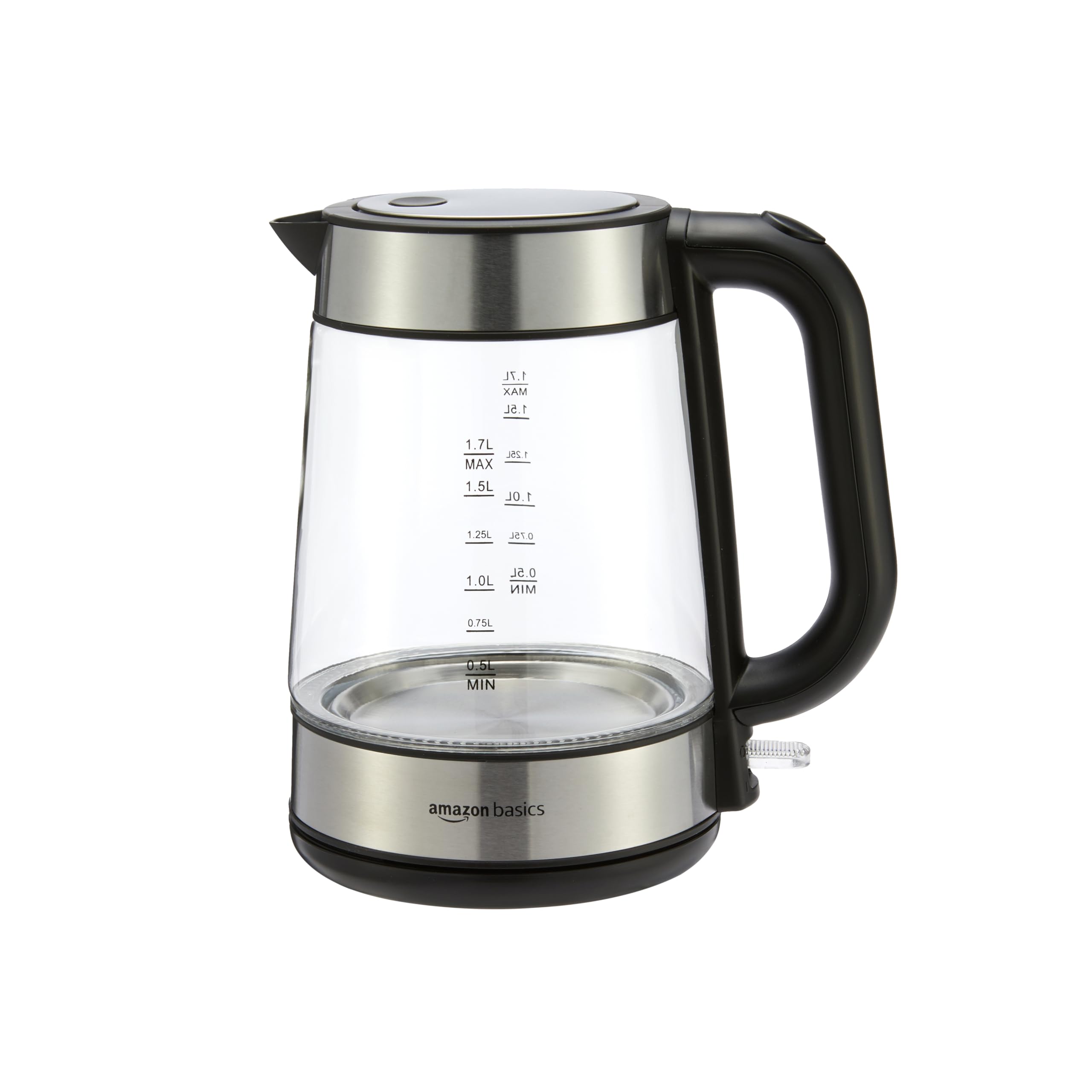 Amazon Basics Glass Electric Kettle — 1.7L, 1500W