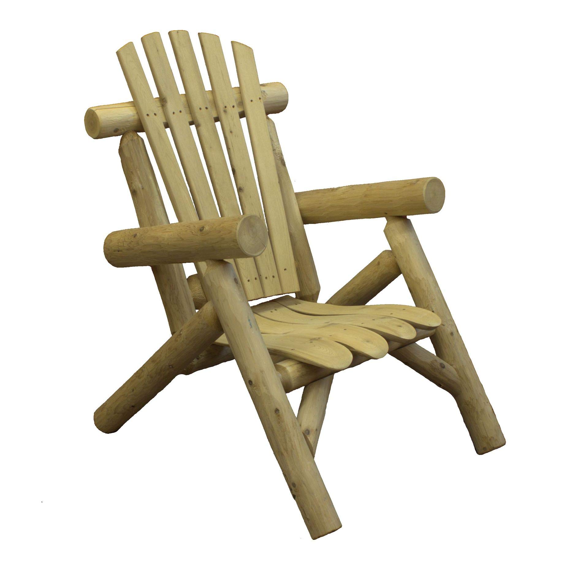 Lakeland Mills Cedar Log Lounge Chair (Natural)