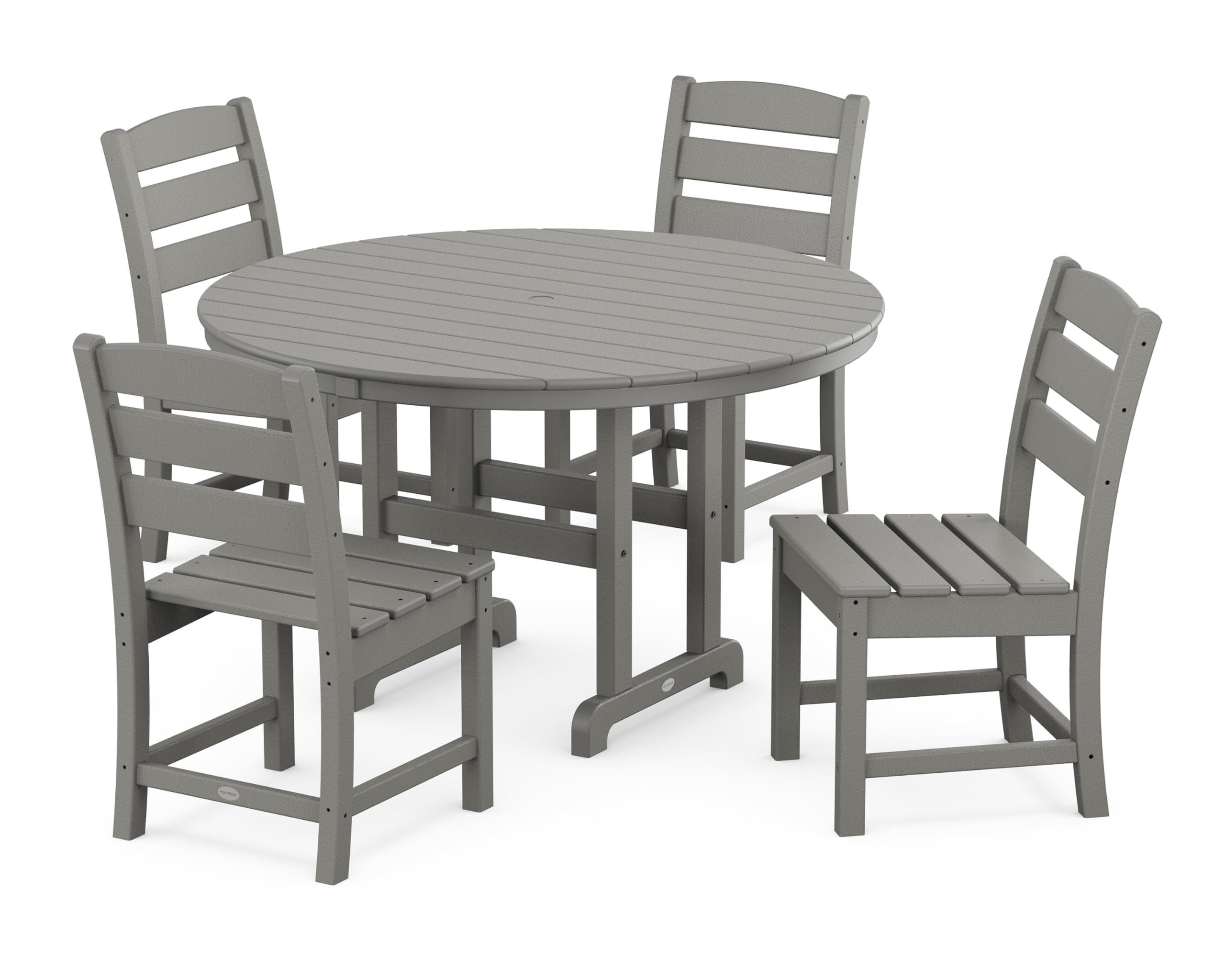 POLYWOOD Lakeside 5-Piece Round Set