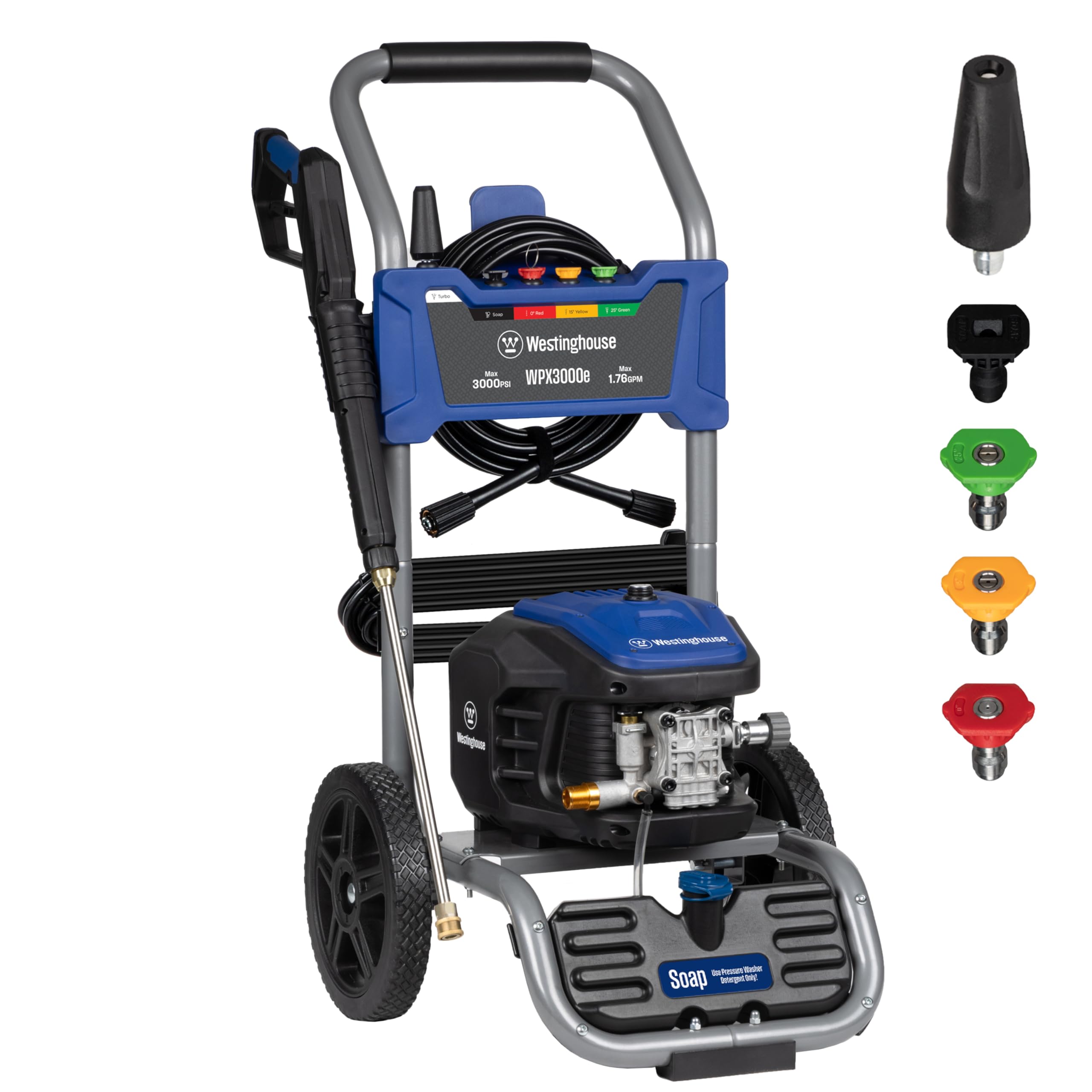 Westinghouse WPX3000e Electric Pressure Washer — 3000 Max PSI, Induction Motor
