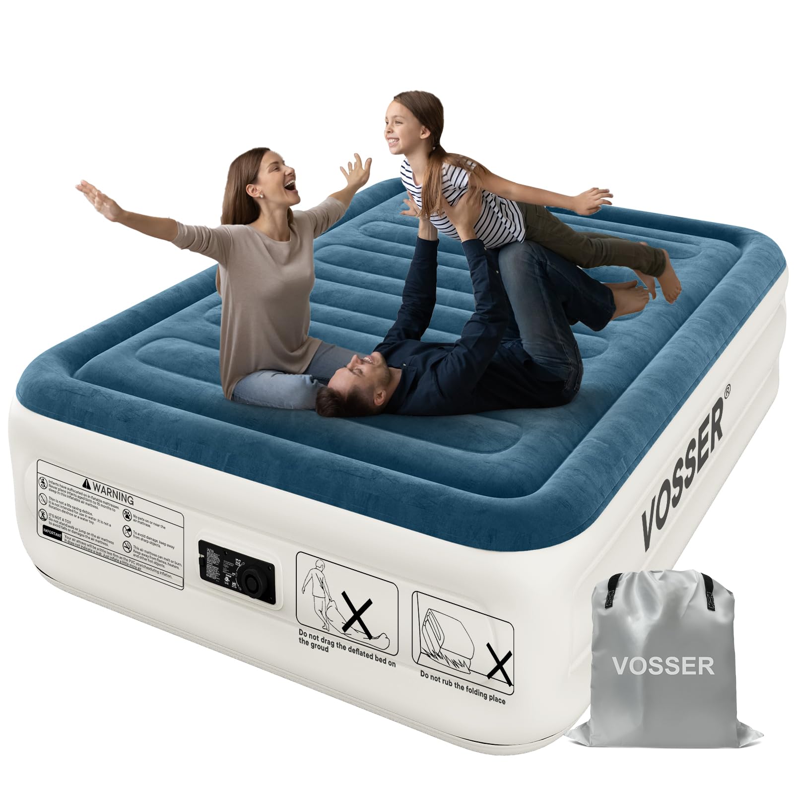 Vosser Queen 18" Comfort‑Height Air Mattress