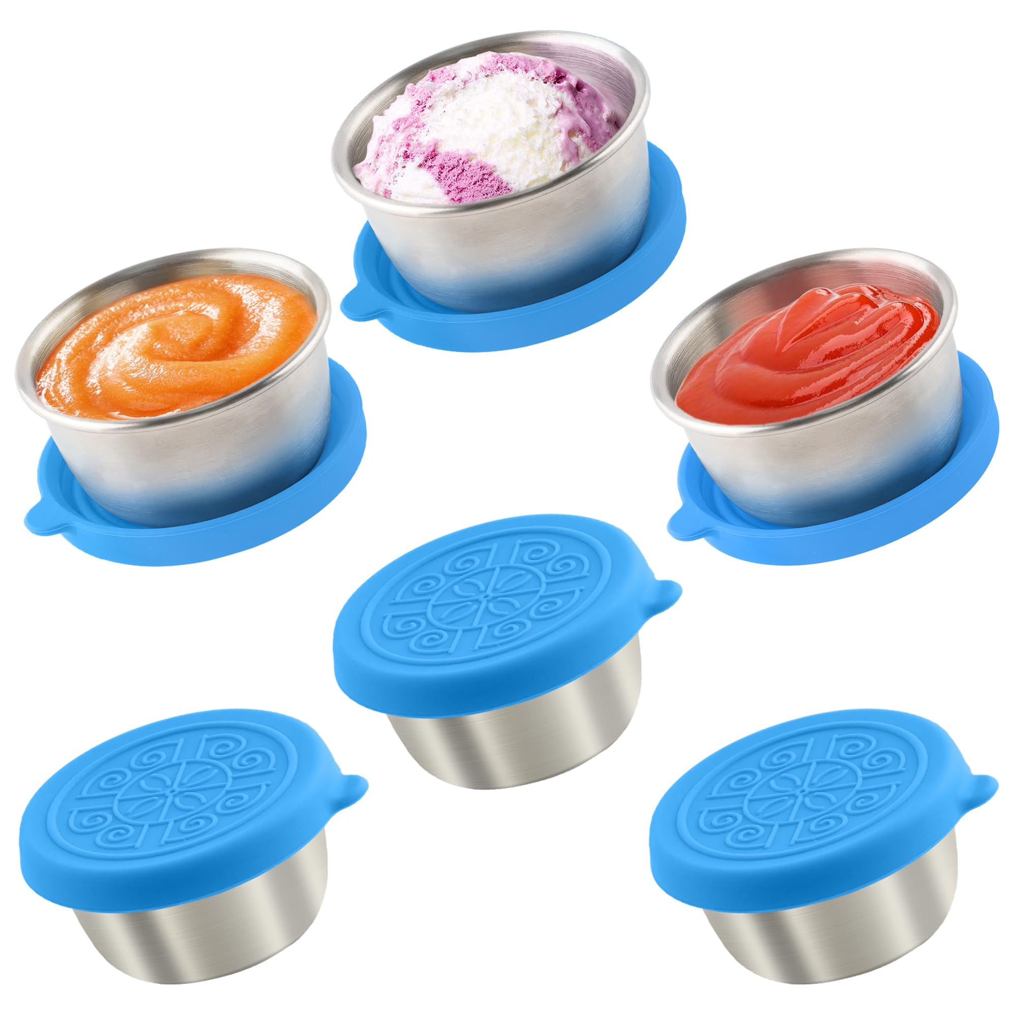 Stainless Steel Salad Dressing Containers (1.6 oz)