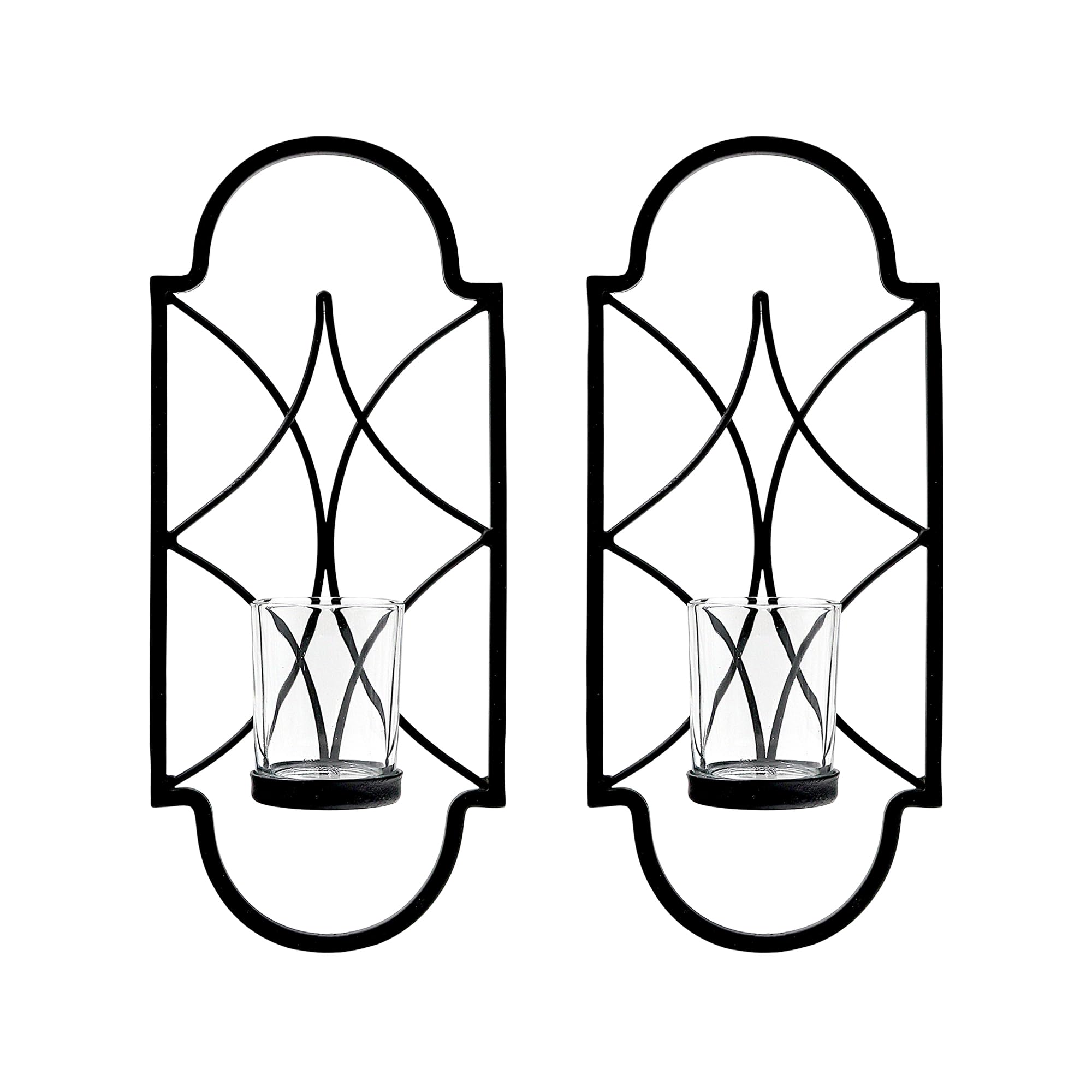 Hosley Iron Tealight Wall Sconces