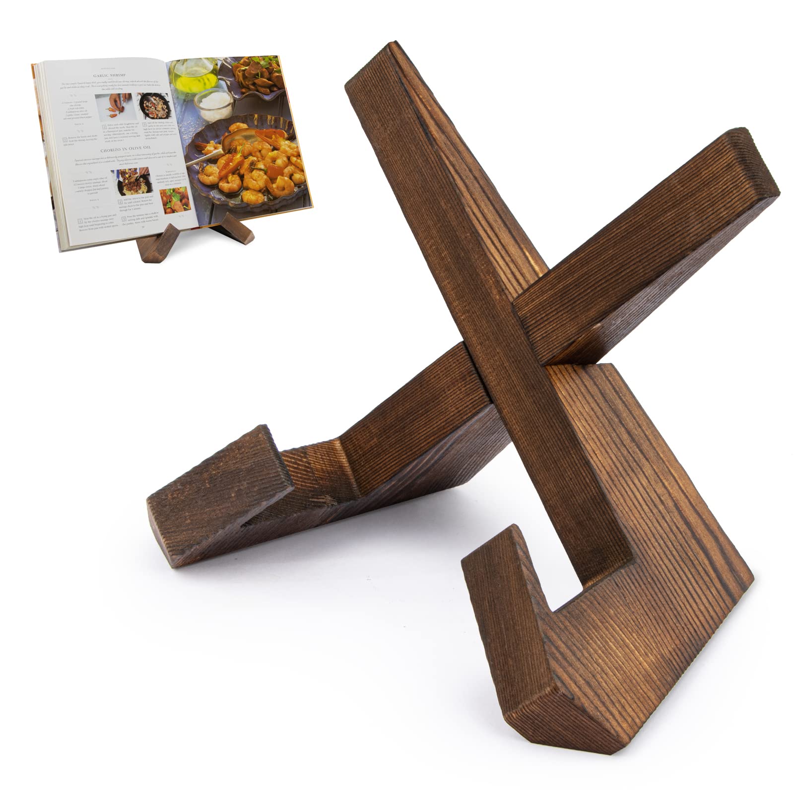 PUERSI Wooden Cookbook Stand