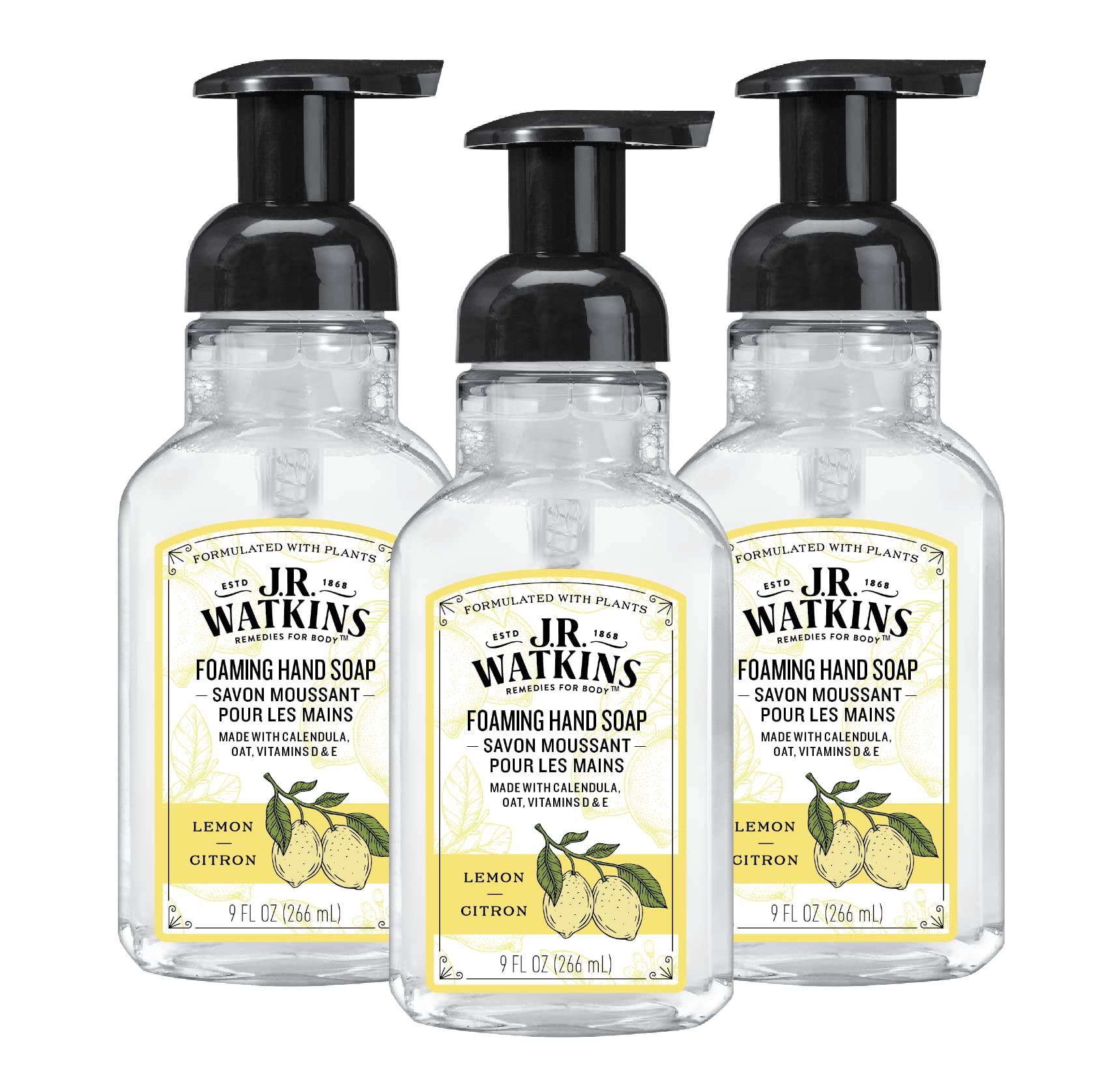 J.R. Watkins Foaming Hand Soap — Lemon