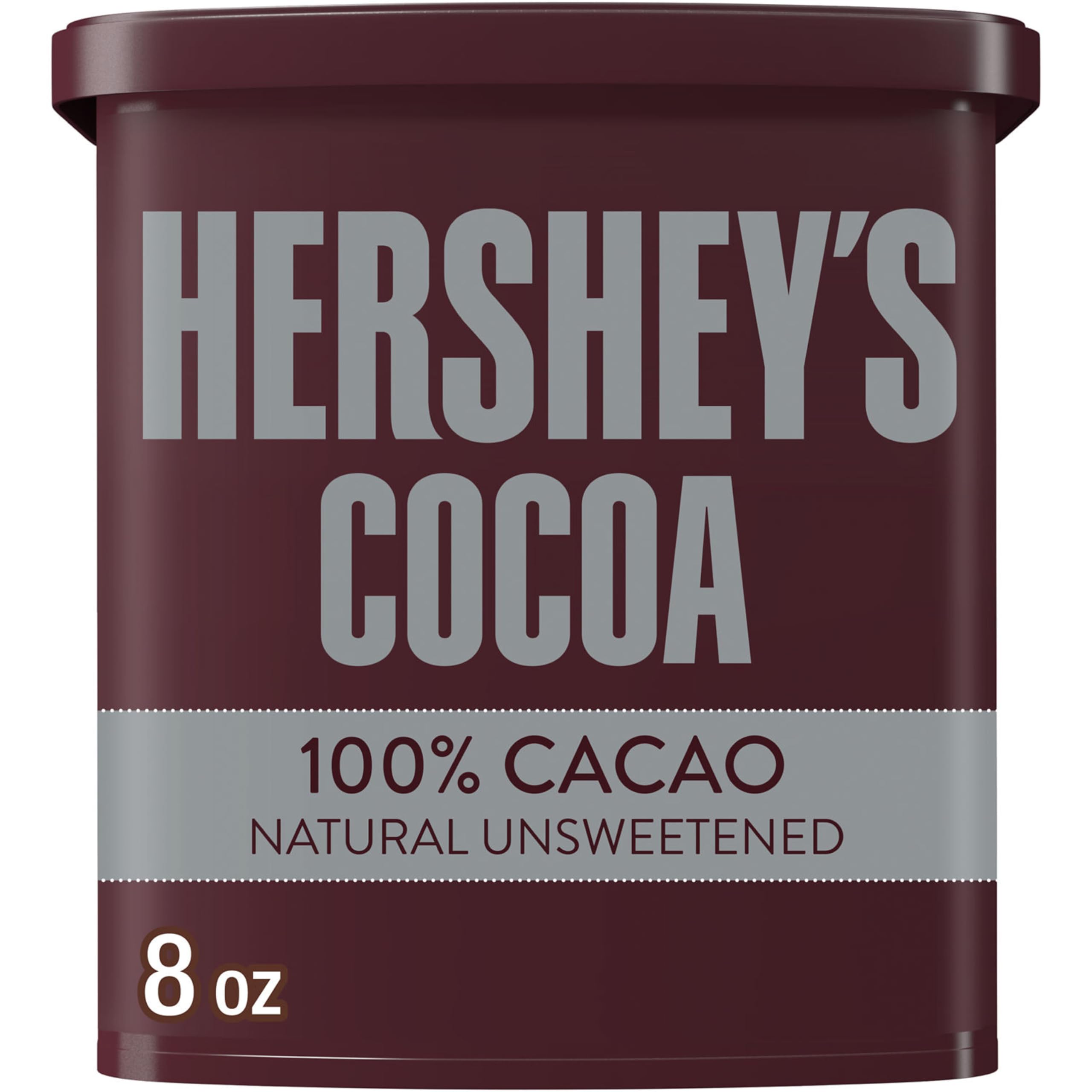 HERSHEY'S Natural Unsweetened Cocoa Powder Can, 8 oz — Classic Cocoa