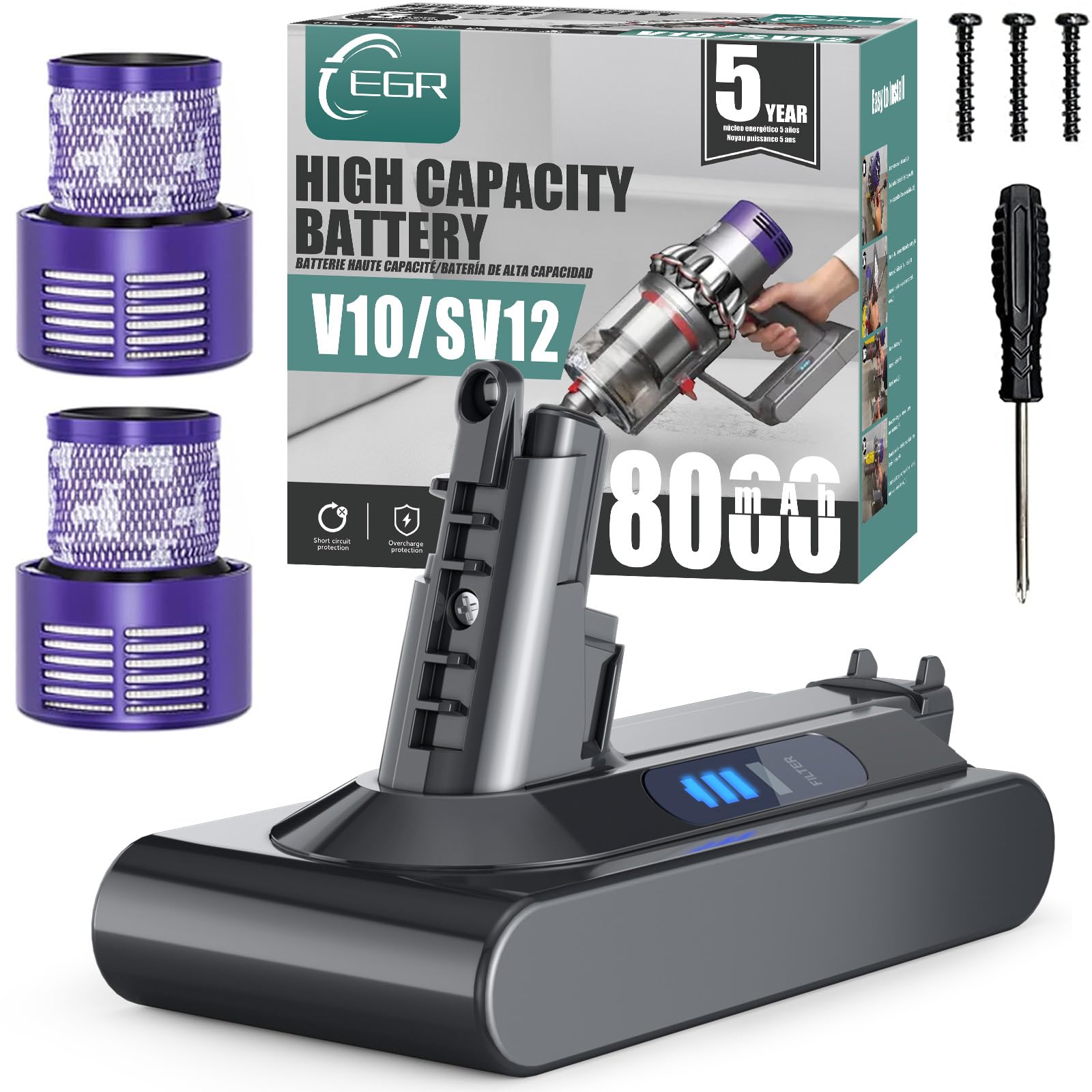 EGR 8000mAh Replacement Battery (V10/SV12)