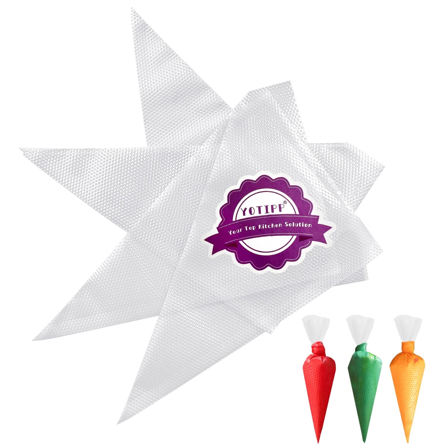 Thickened Disposable Pastry Bags — 12-inch