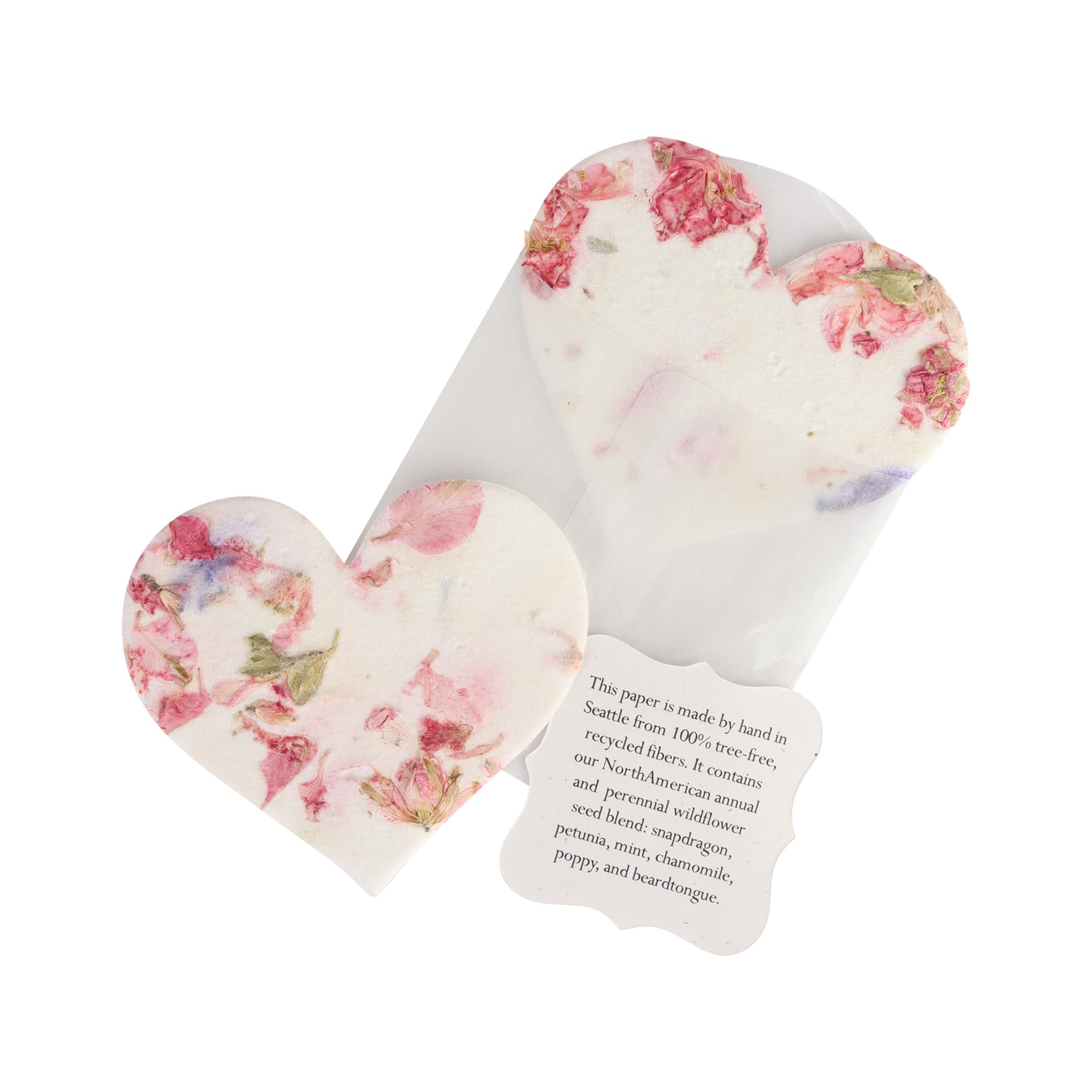 Seed Paper Pink Heart Set