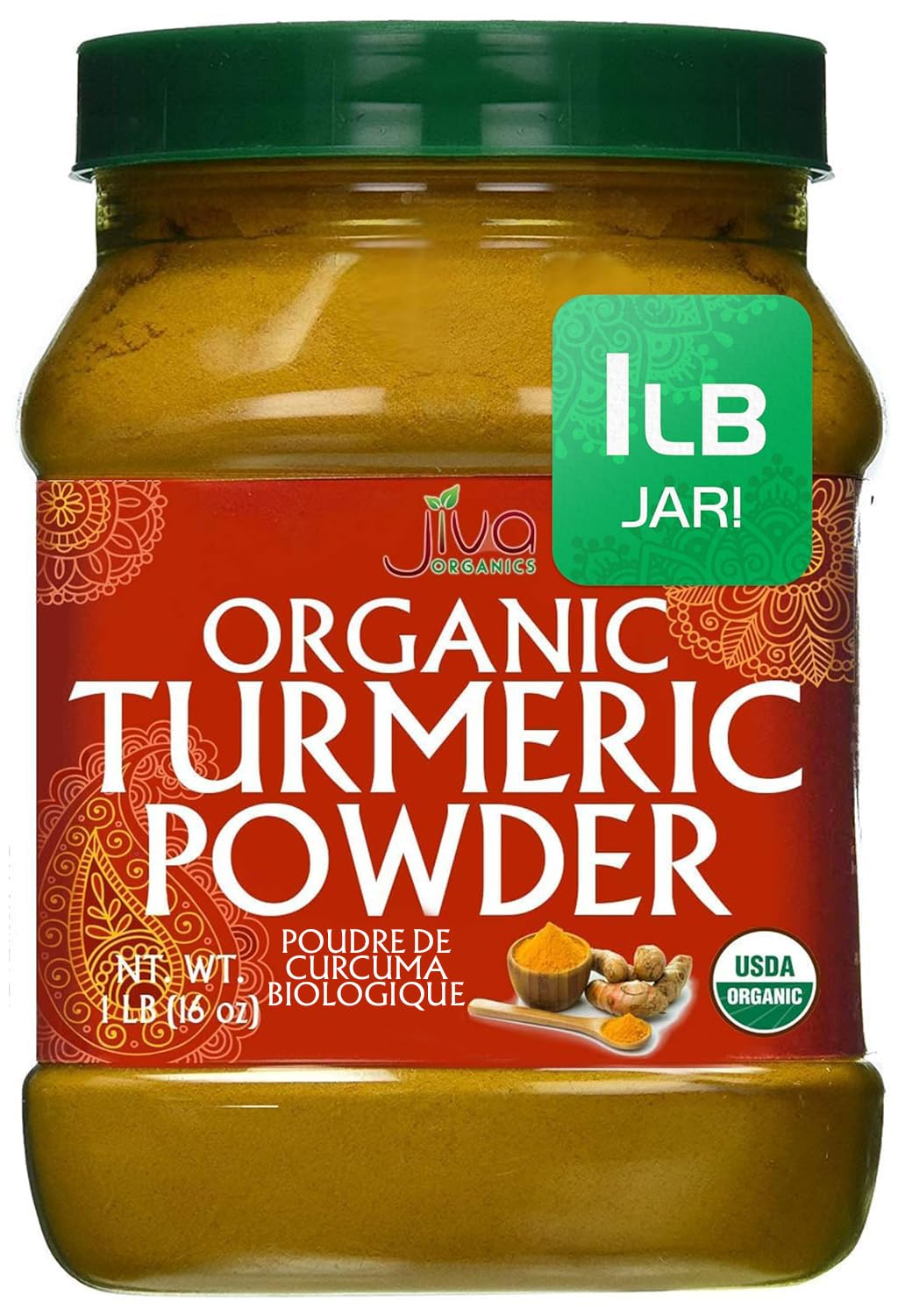 Jiva Organics Turmeric Powder (Jar)