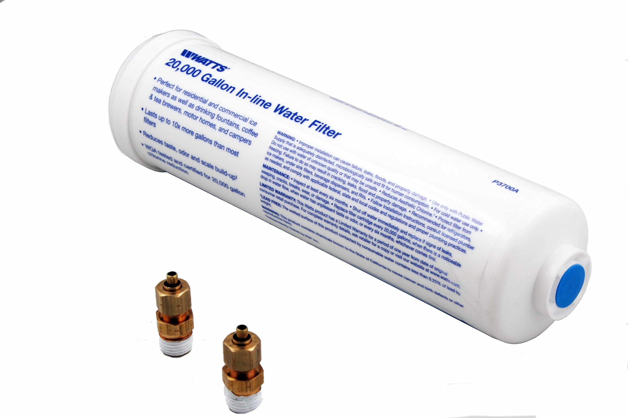 Watts Premier 20,000-Gallon Inline Filter — KDF Media for Chlorine & Odor Reduction