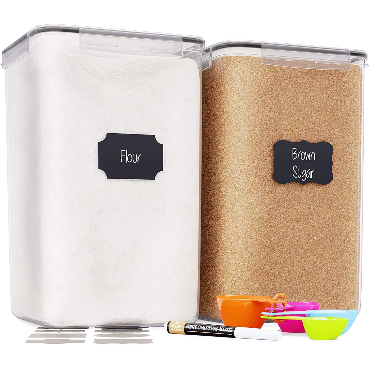 Chef's Path Extra-Large Airtight Canisters (6.5L, 2-Pack)