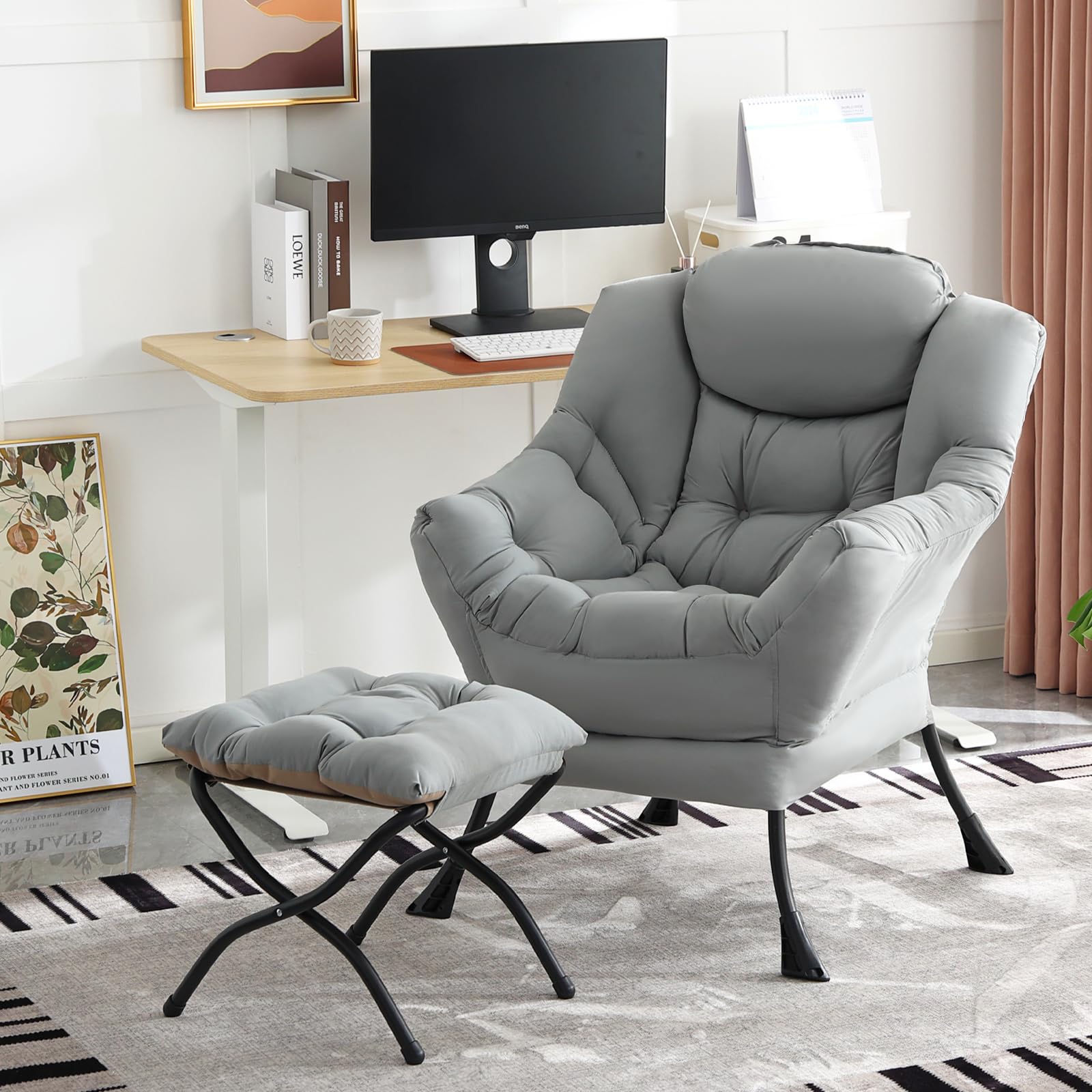 Seshinell Lazy Chair with Ottoman