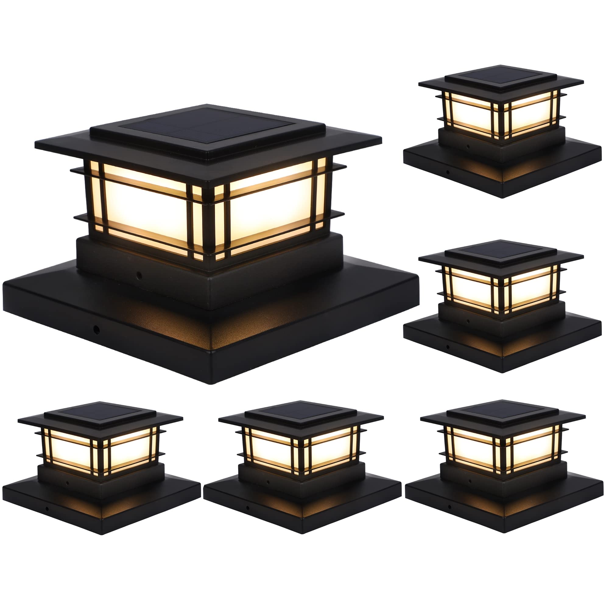 Dynaming Solar Post Cap Lights (6-Pack)